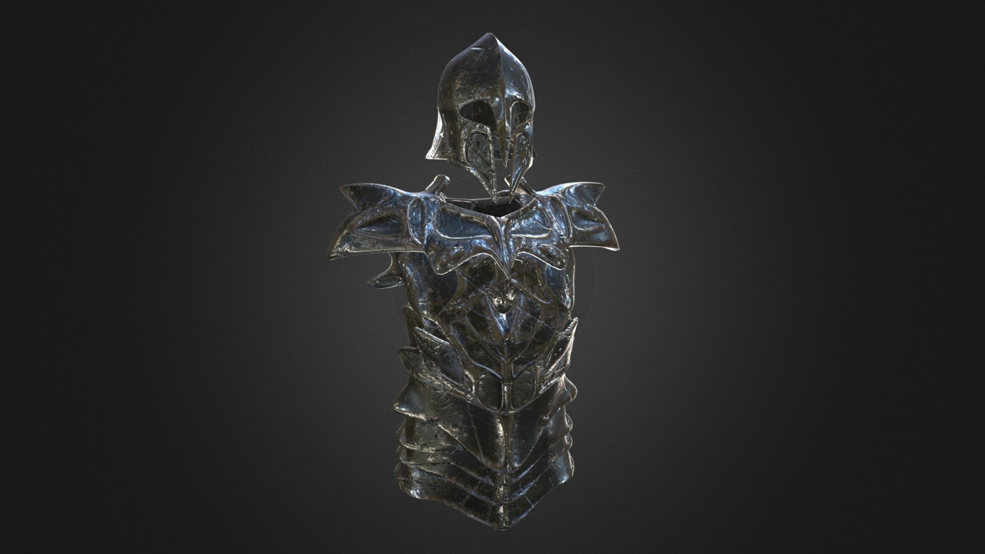 Weathered Fantasy Armour 3d model