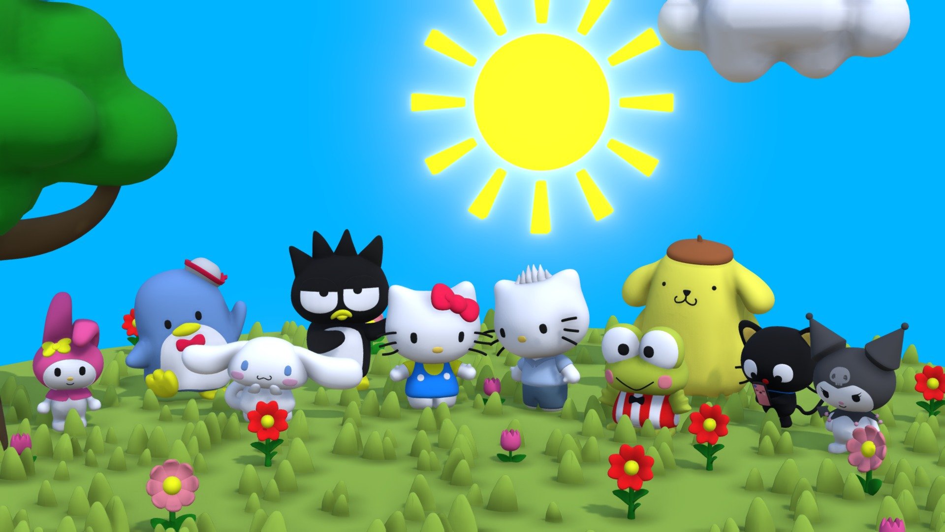 Hello Kitty and Friends 3d model