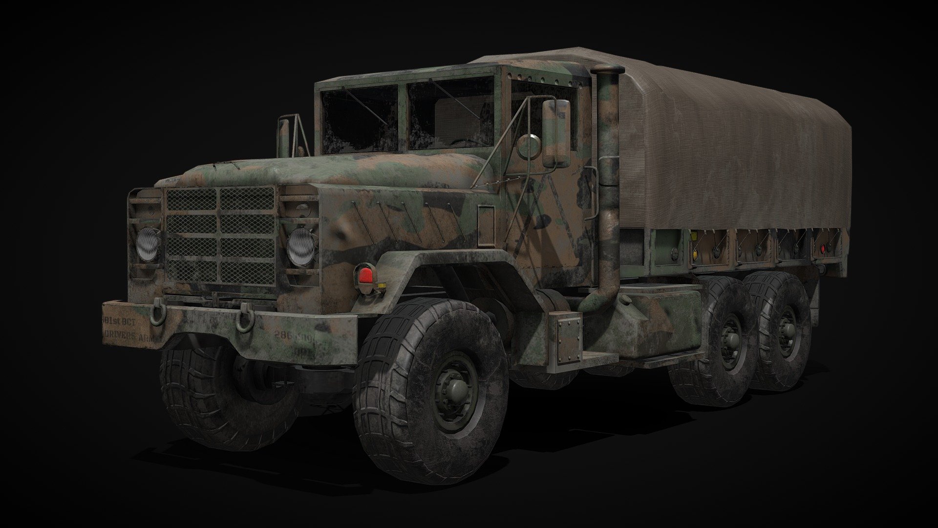 M939 Transport truck 3d model