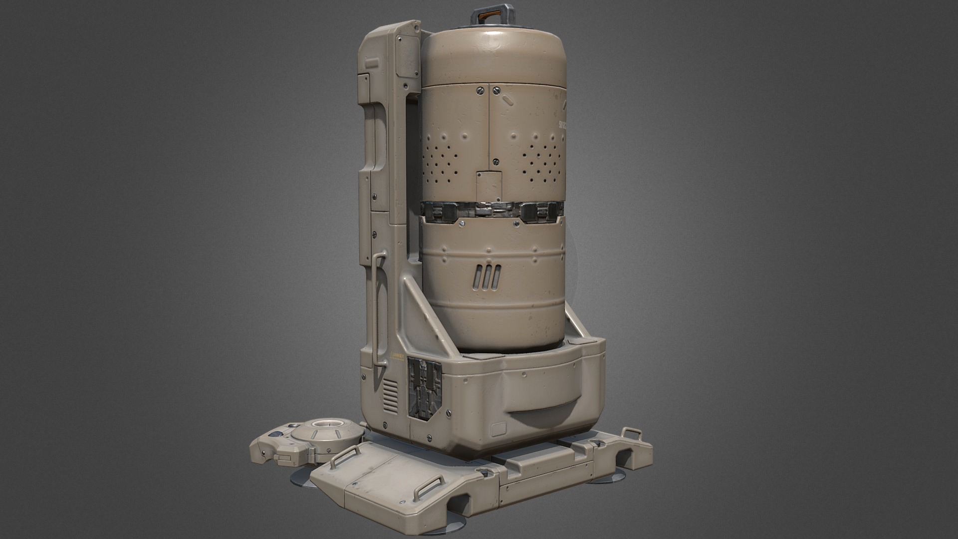 Model528(scifi Energy tank) 3d model