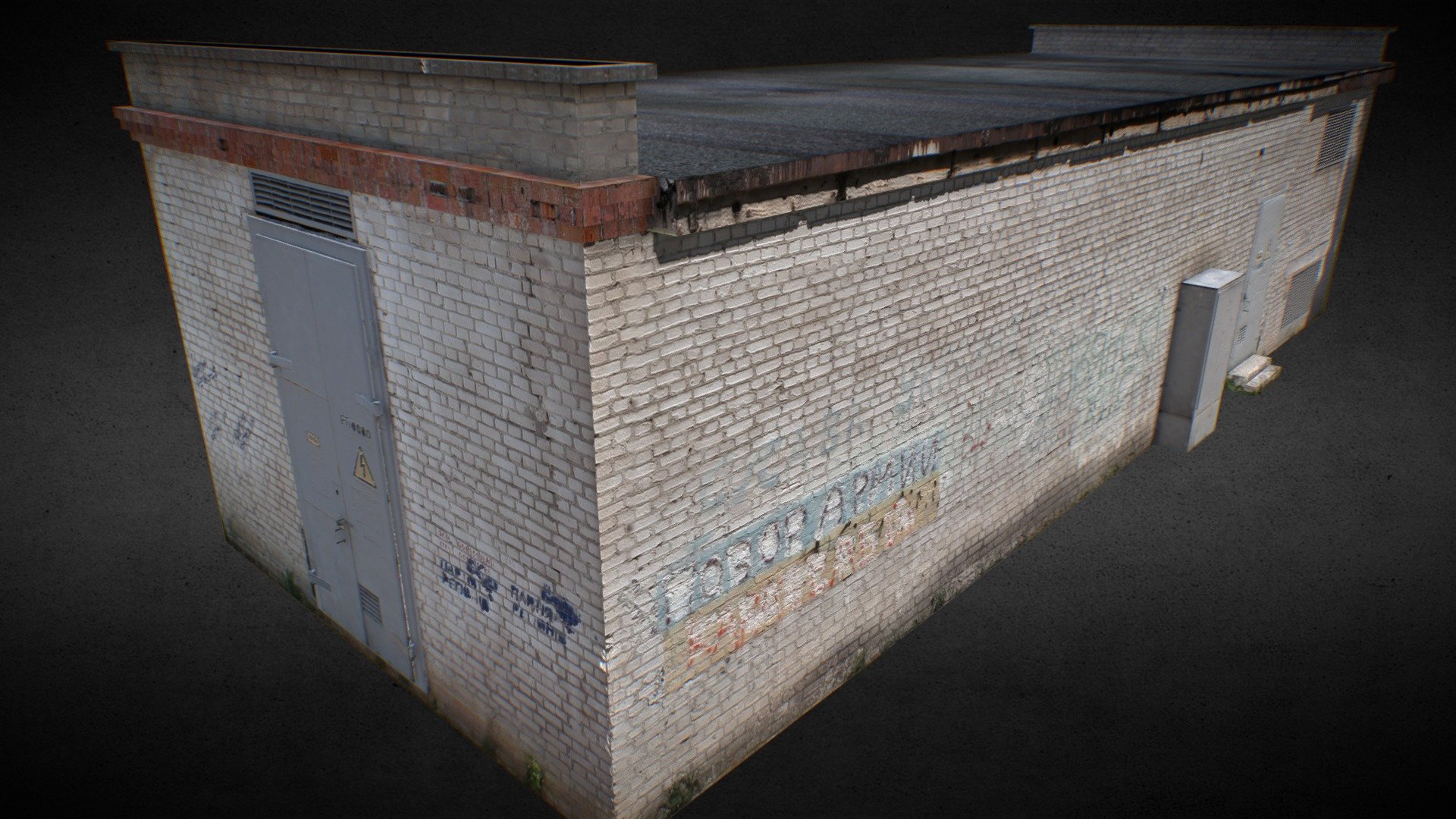 Transformer station 3d model