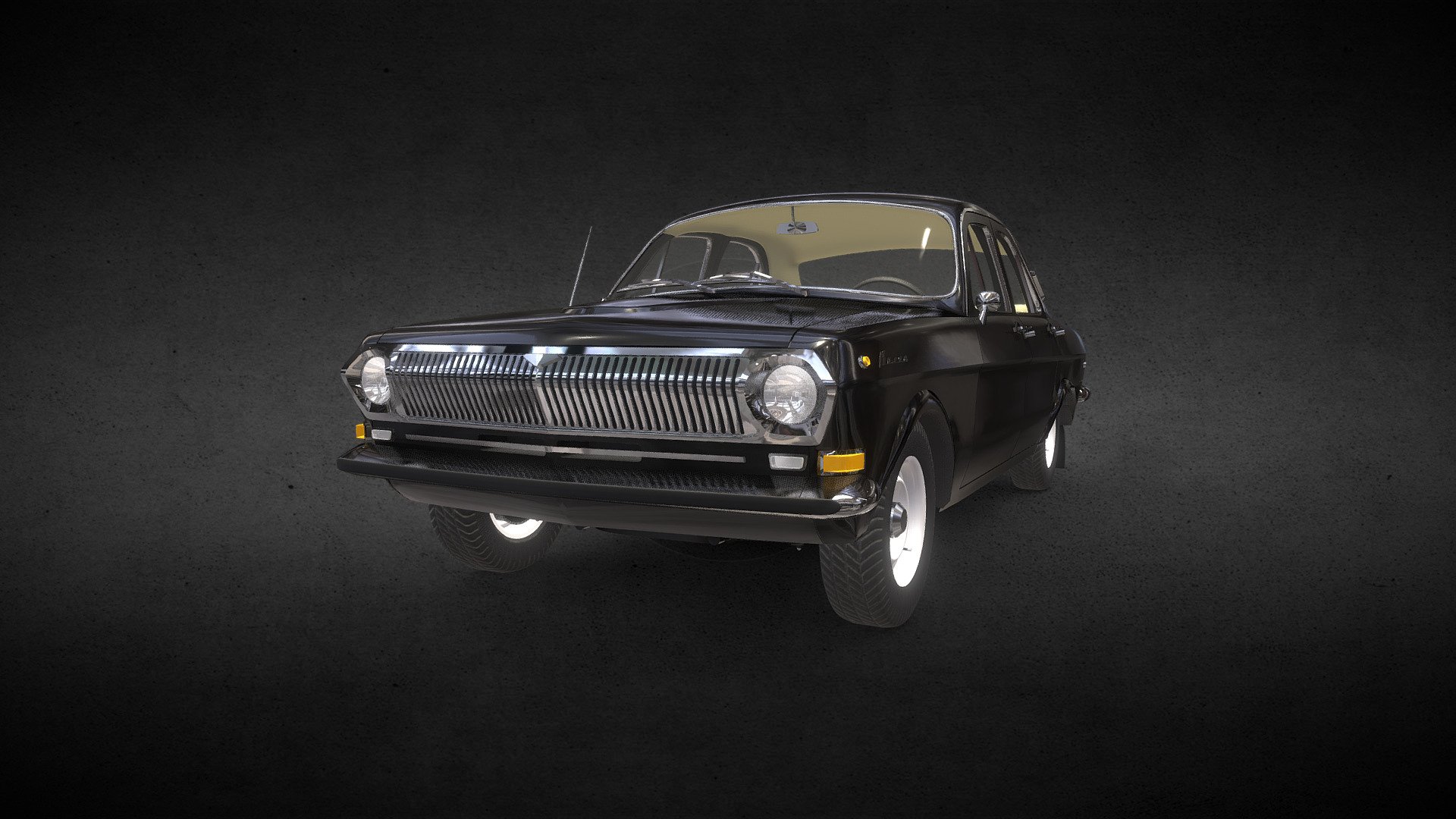 1971 GAZ-24 Volga (clean) 3d model