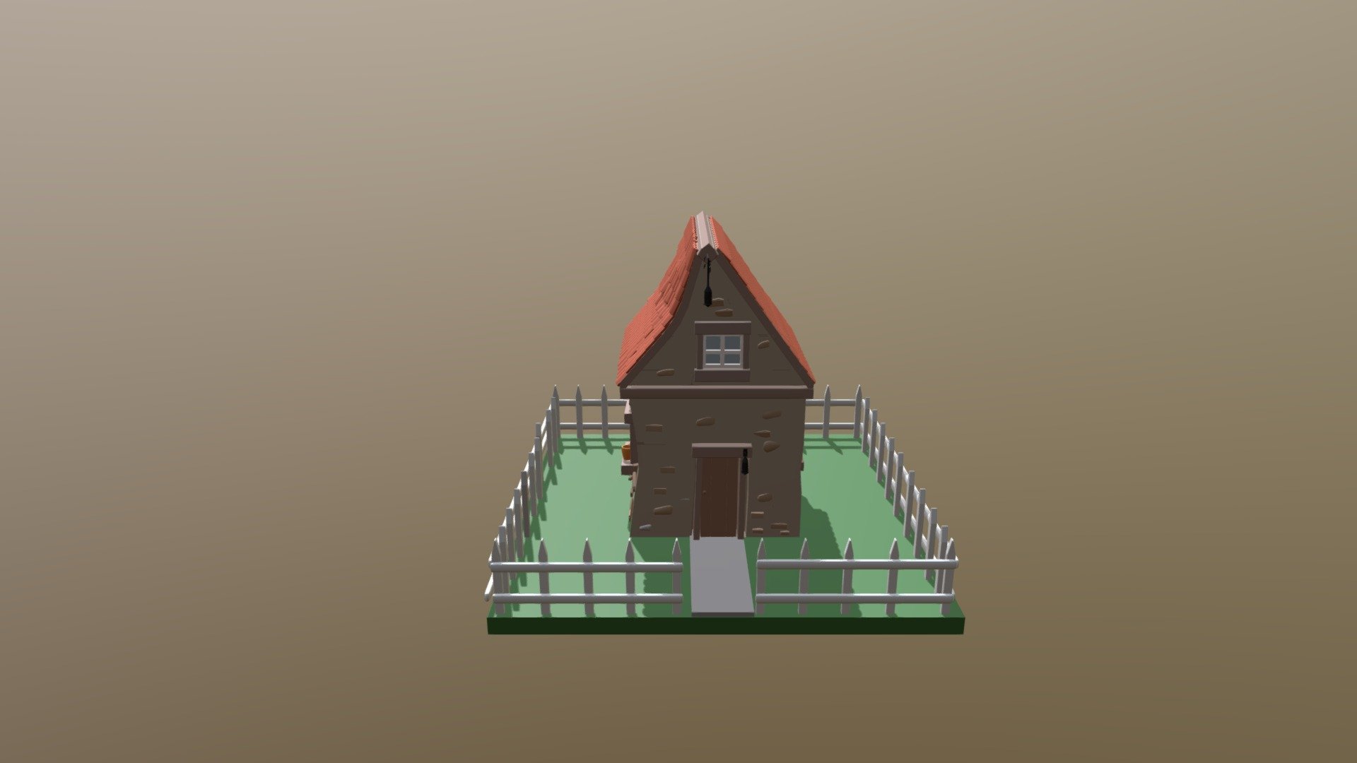 Cartoon House 3d model