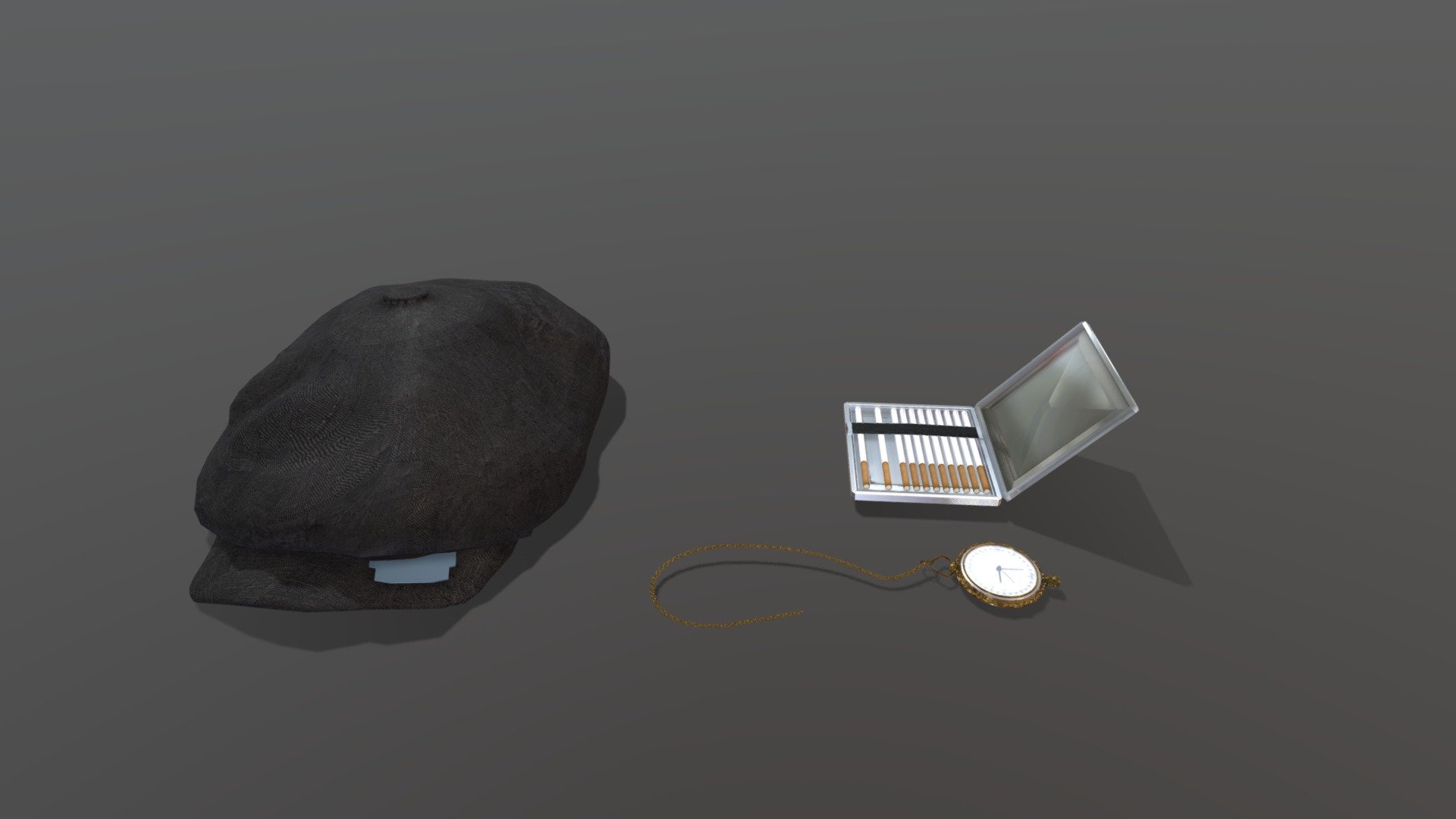 items from Peaky Blinders series 3d model