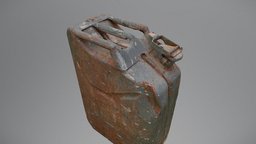 Rusty Petrol can