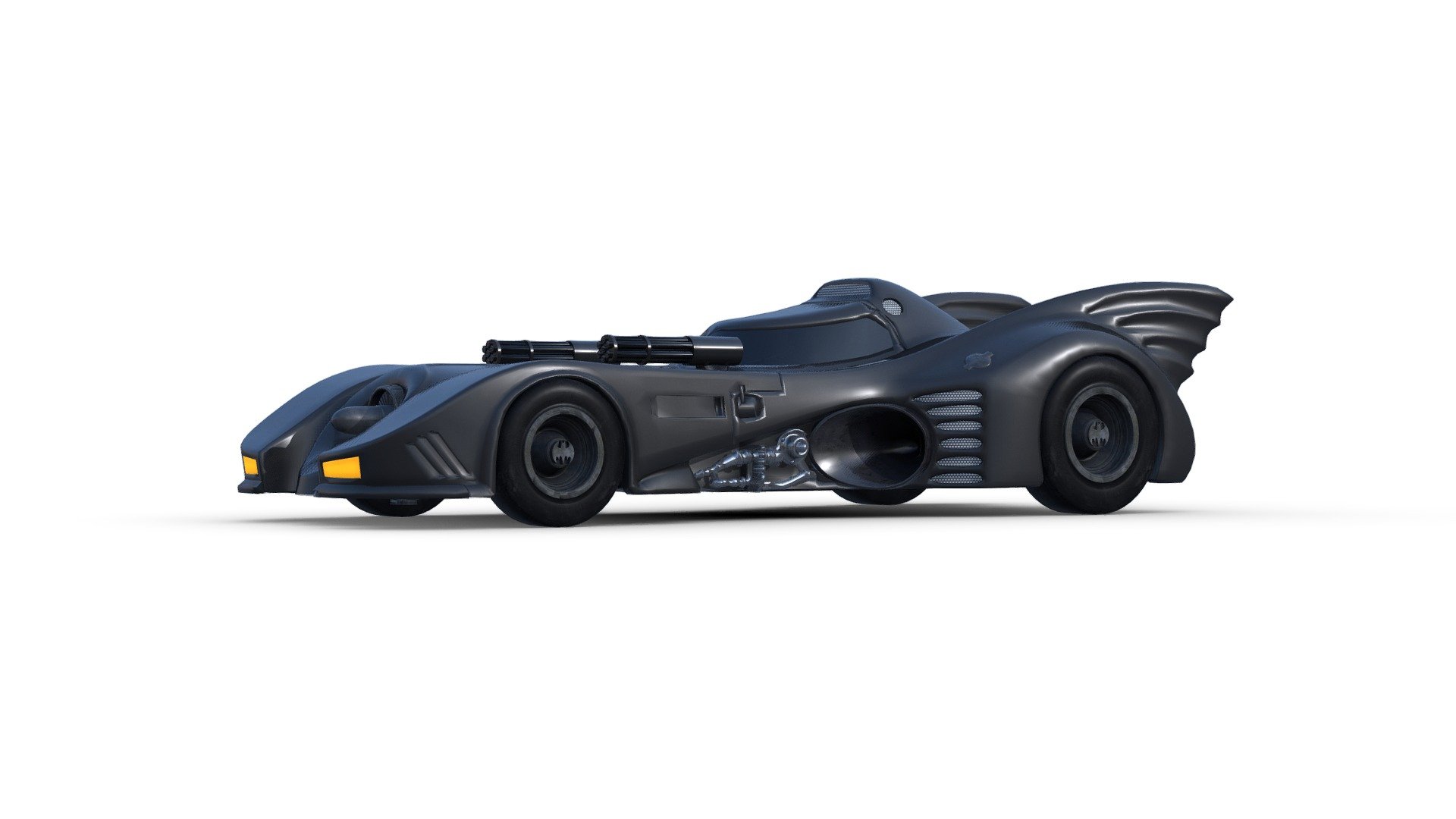 Model 3D replica Batmobil 1989 3d model