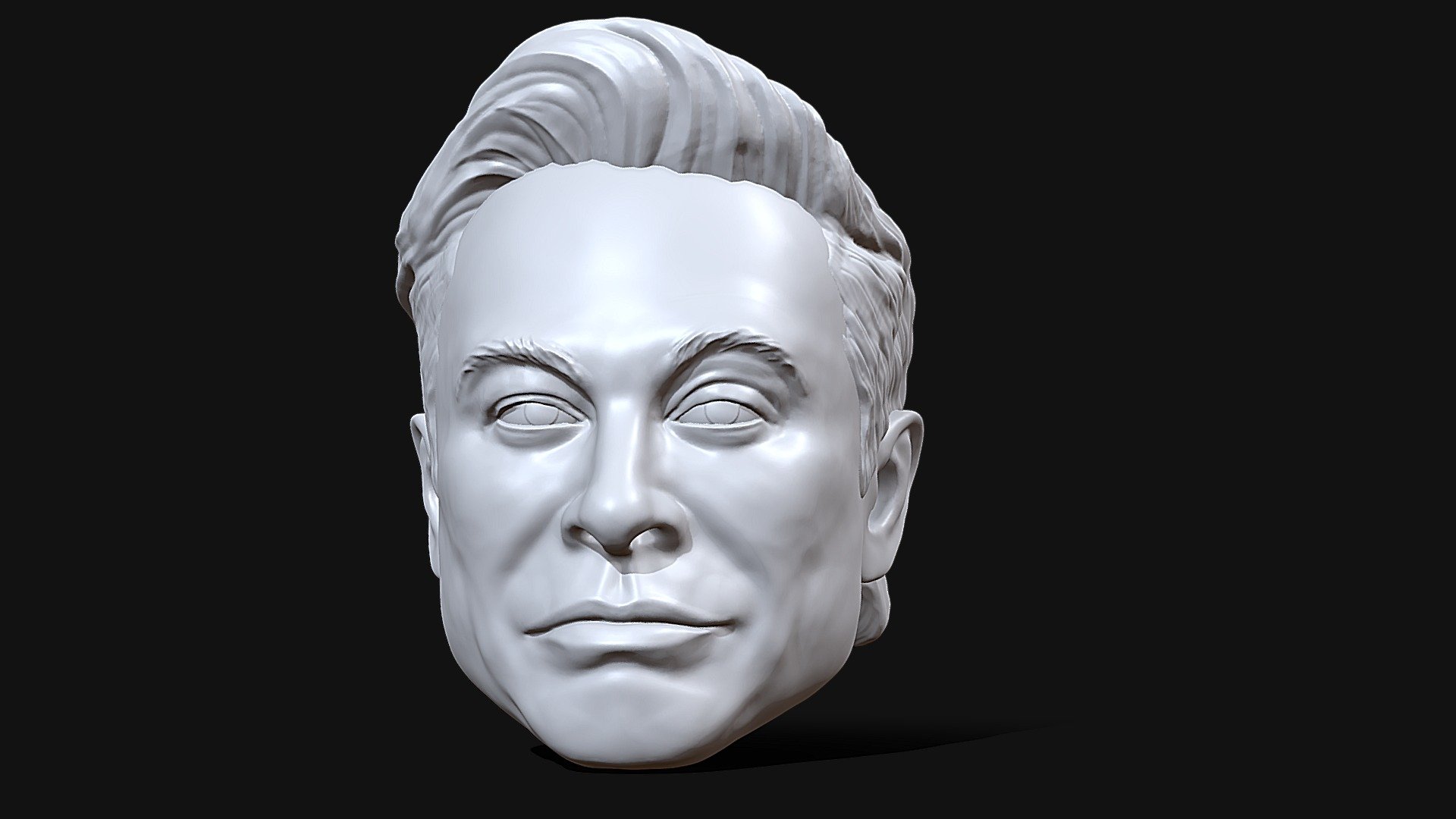 Elon Musk 3D printable action figure portrait 3d model