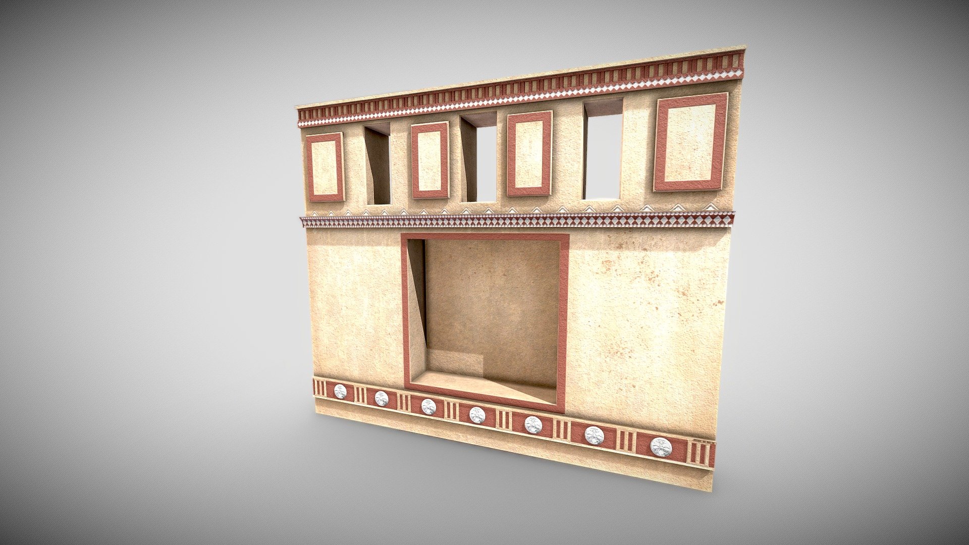 Ancient Castle Wall 3d model