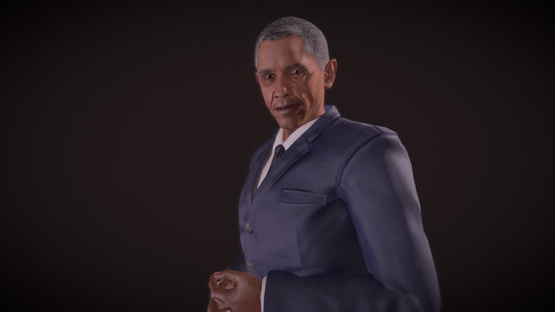 This is not BARACK OBAMA (by PhiBix) 3d model