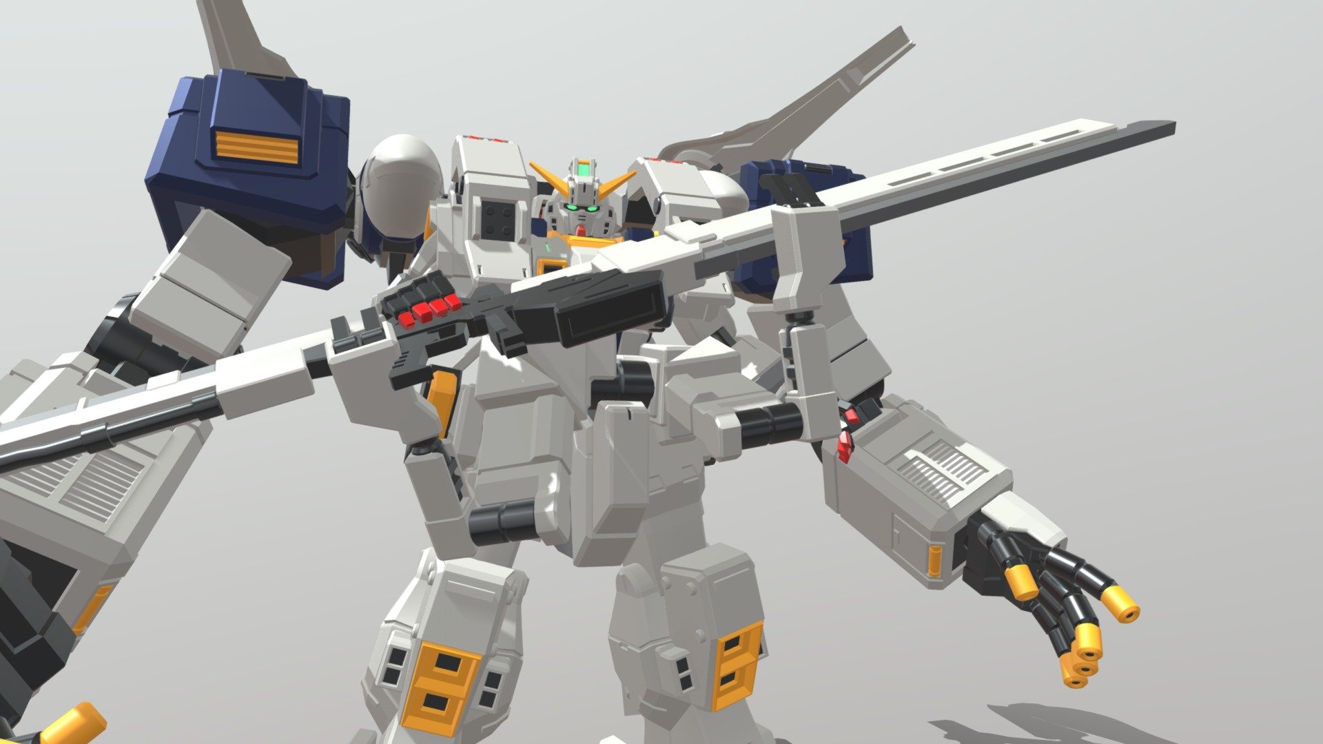 Gundam T-1 Hazel Awsla 3d model