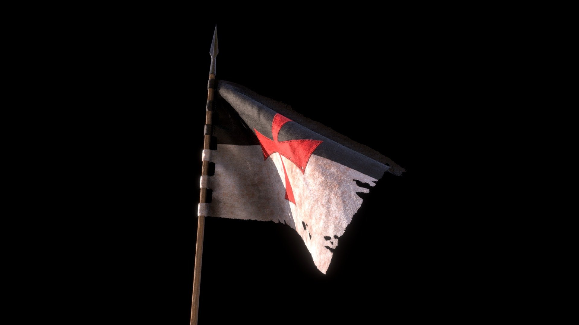 Templar Warbanner 3d model