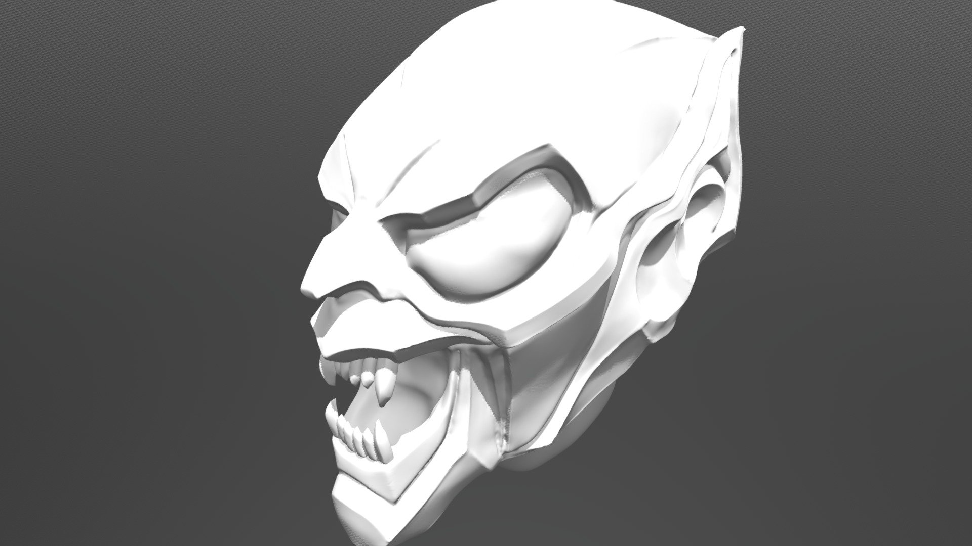 Green goblin mask 3d model