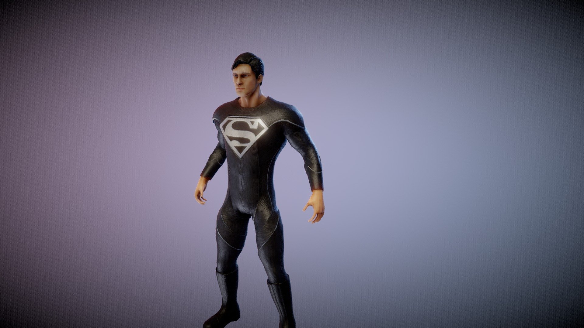 Superman Black Suit 3d model