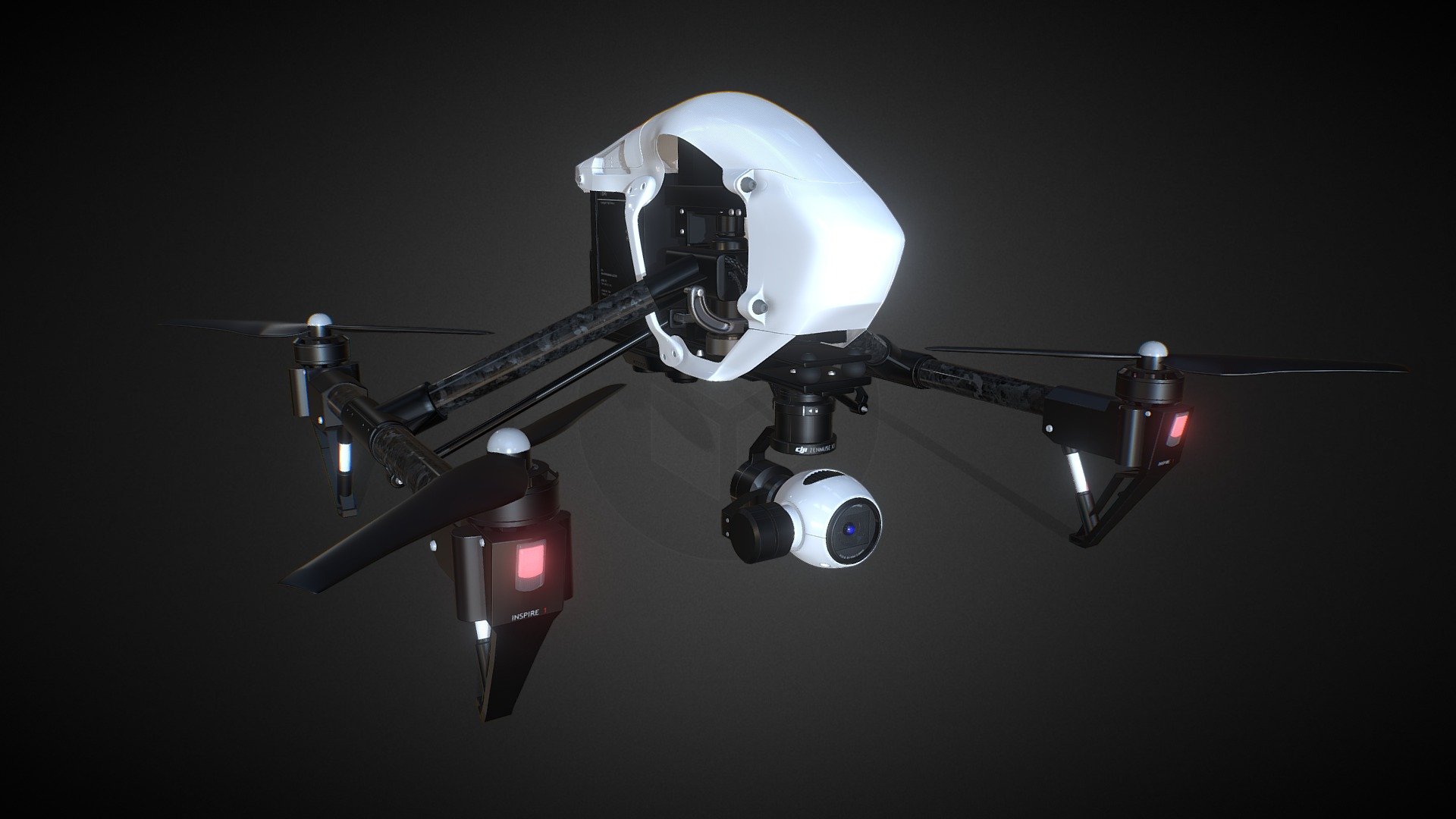 DJI Inspire1 PRO 3D model 3d model