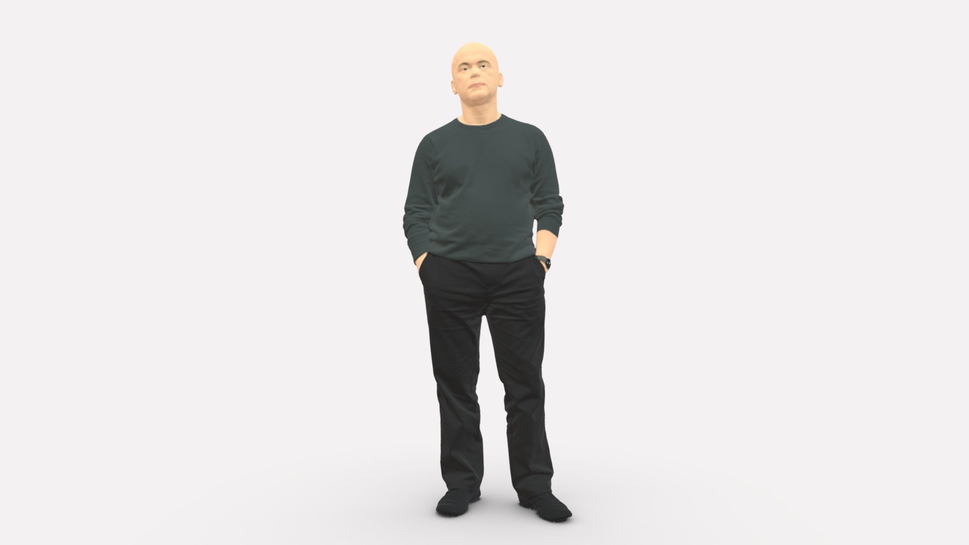 Bald Man Sweater 0523 3d model