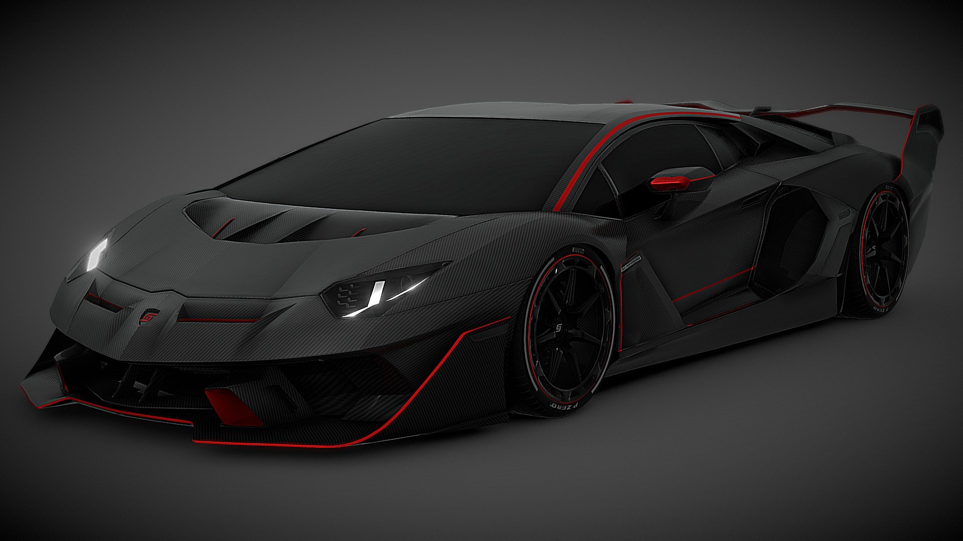 Lamborghini Aventador SVJ 3d model