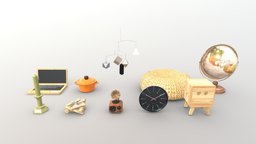 Decor Pack | Blender-UE5-C4D-3DS-max | 2