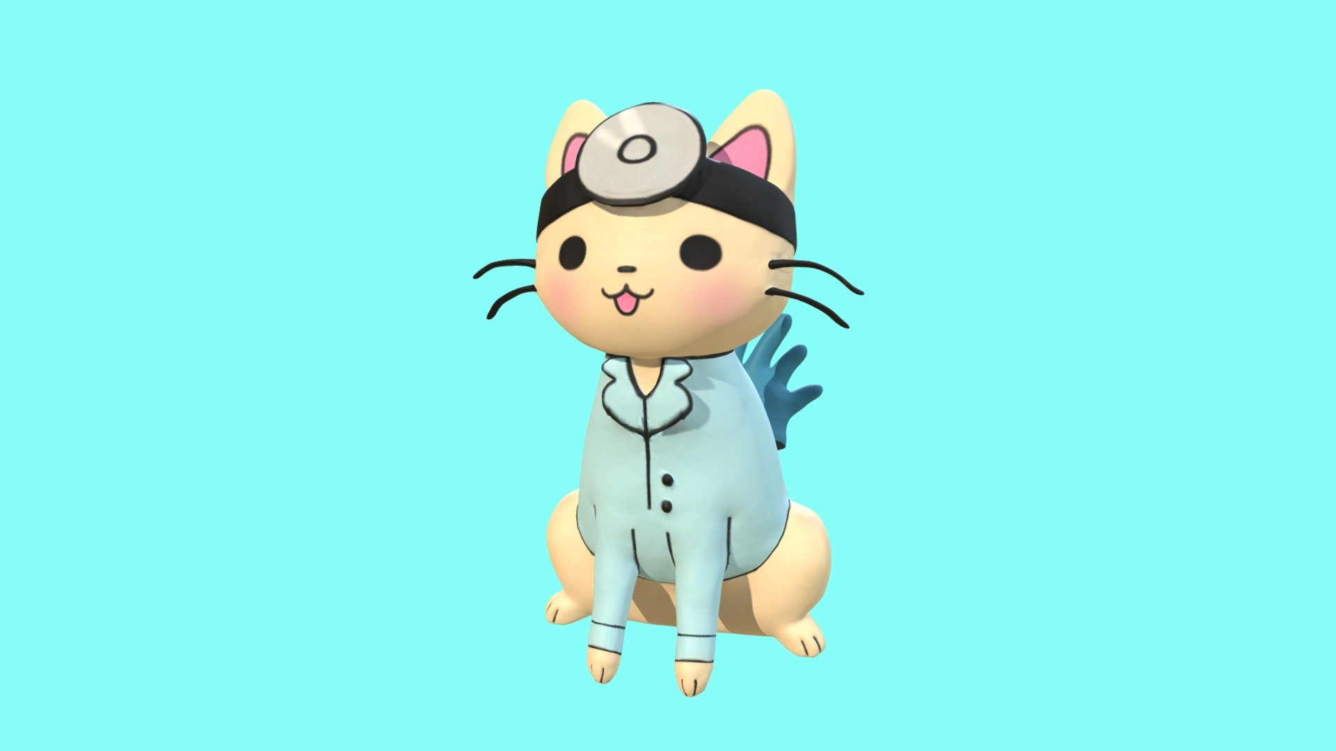 Doctor Cat 3d model