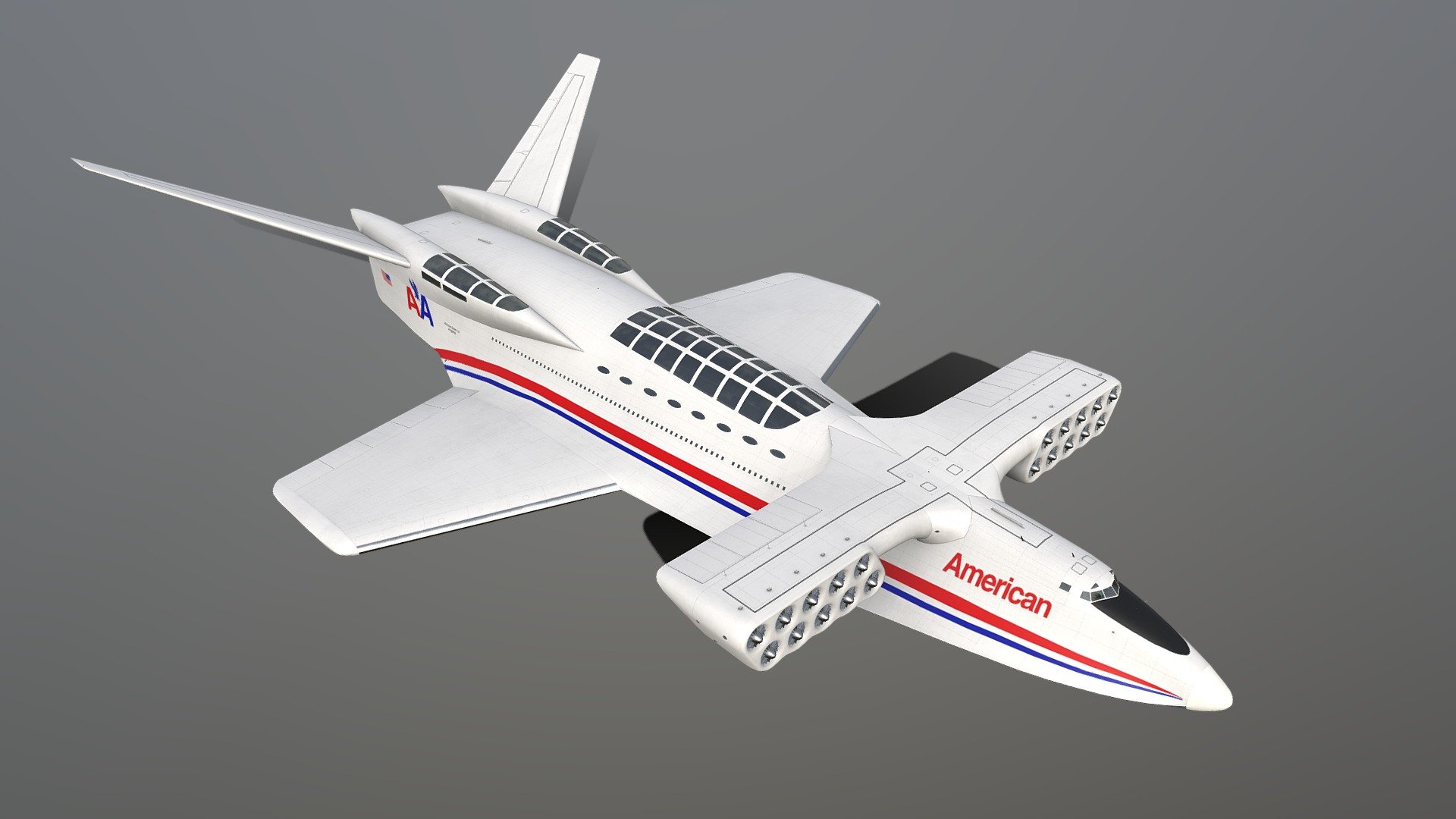 Aerocon Dash 1 6 wingship 3d model