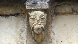 Strange beast corbel, Winchester Cathedral