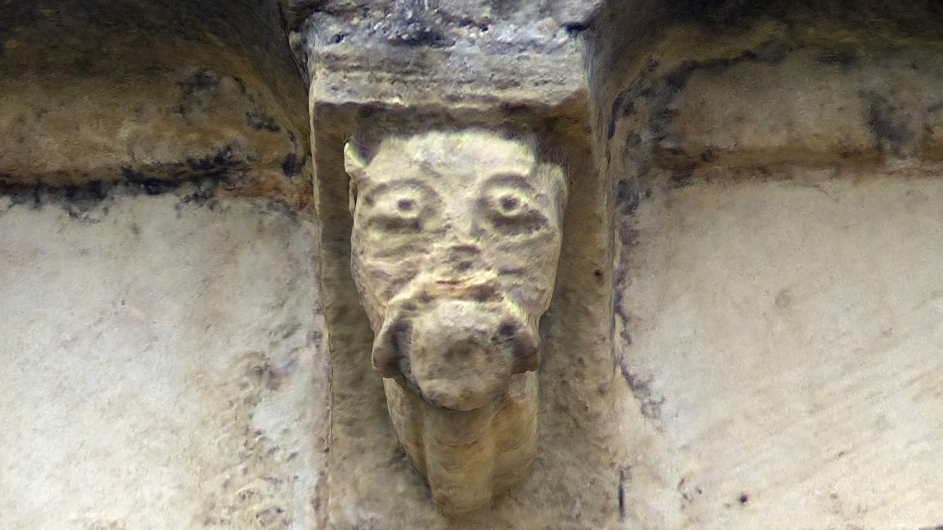 Strange beast corbel, Winchester Cathedral 3d model