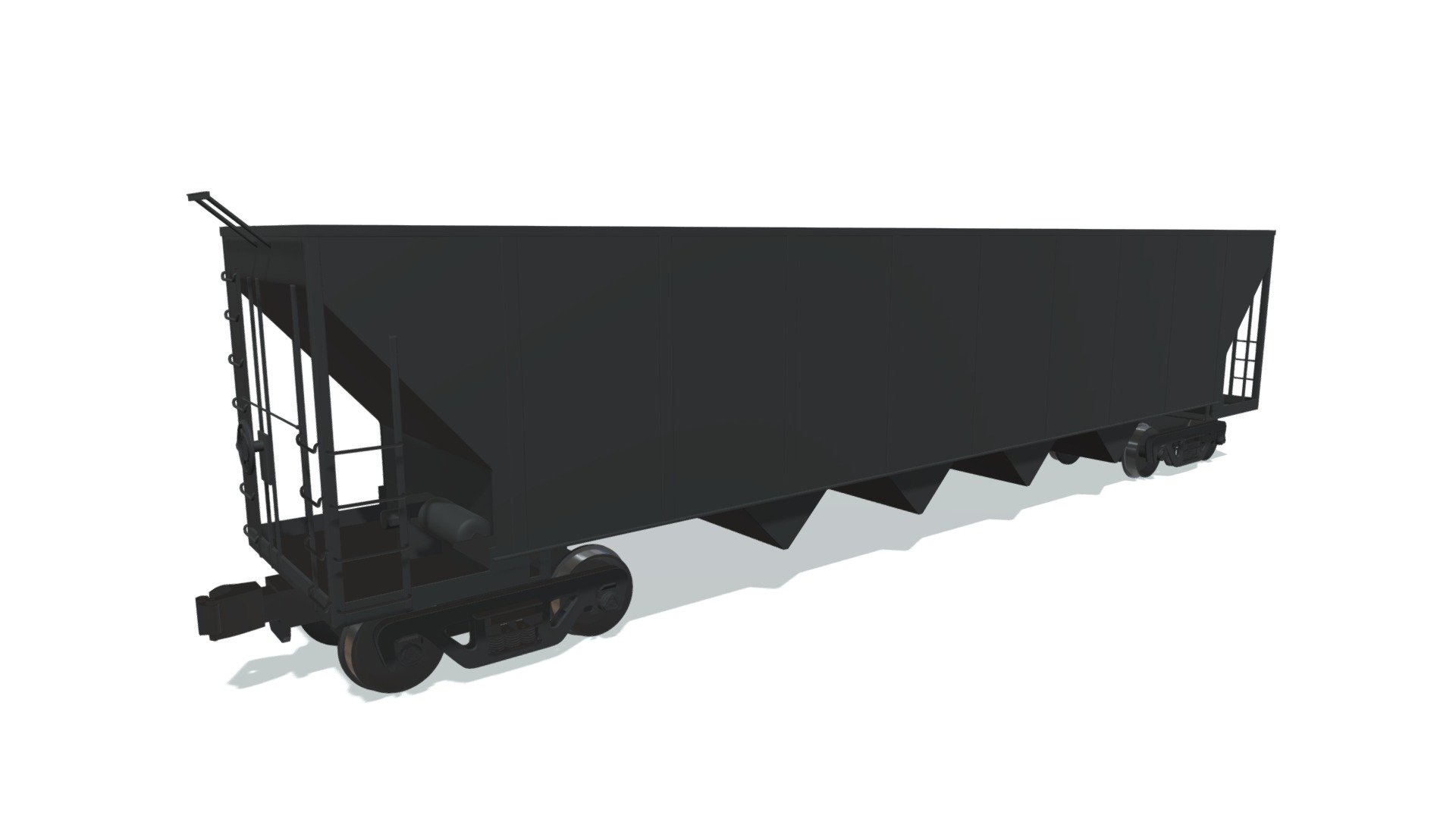 Railroad Hopper Car 3d model