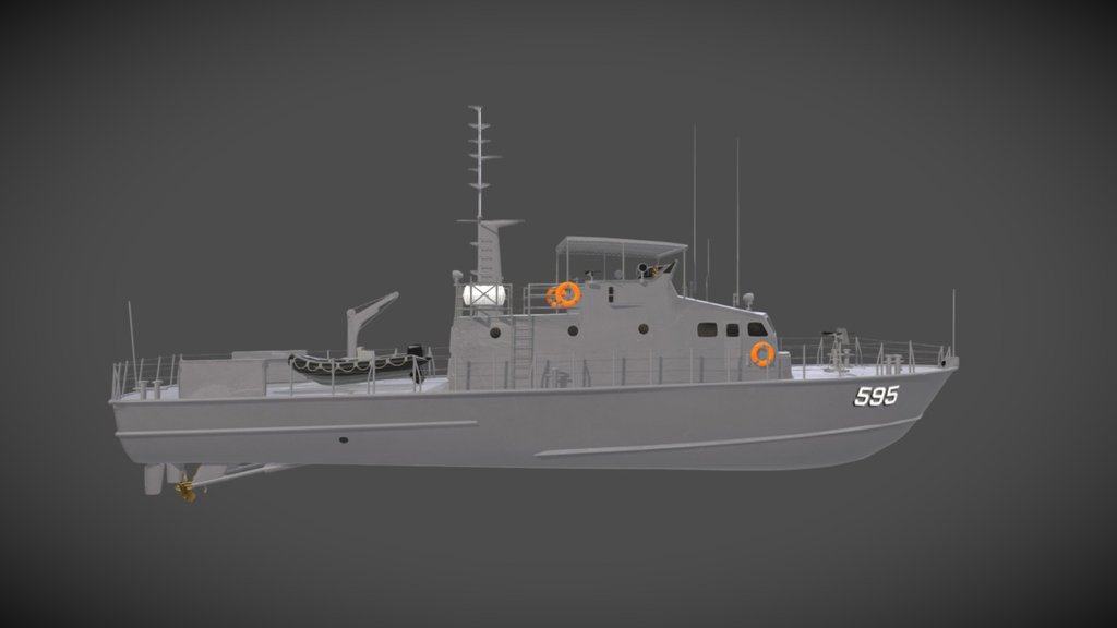 28 Meter Coastal Patrol Craft 3d model