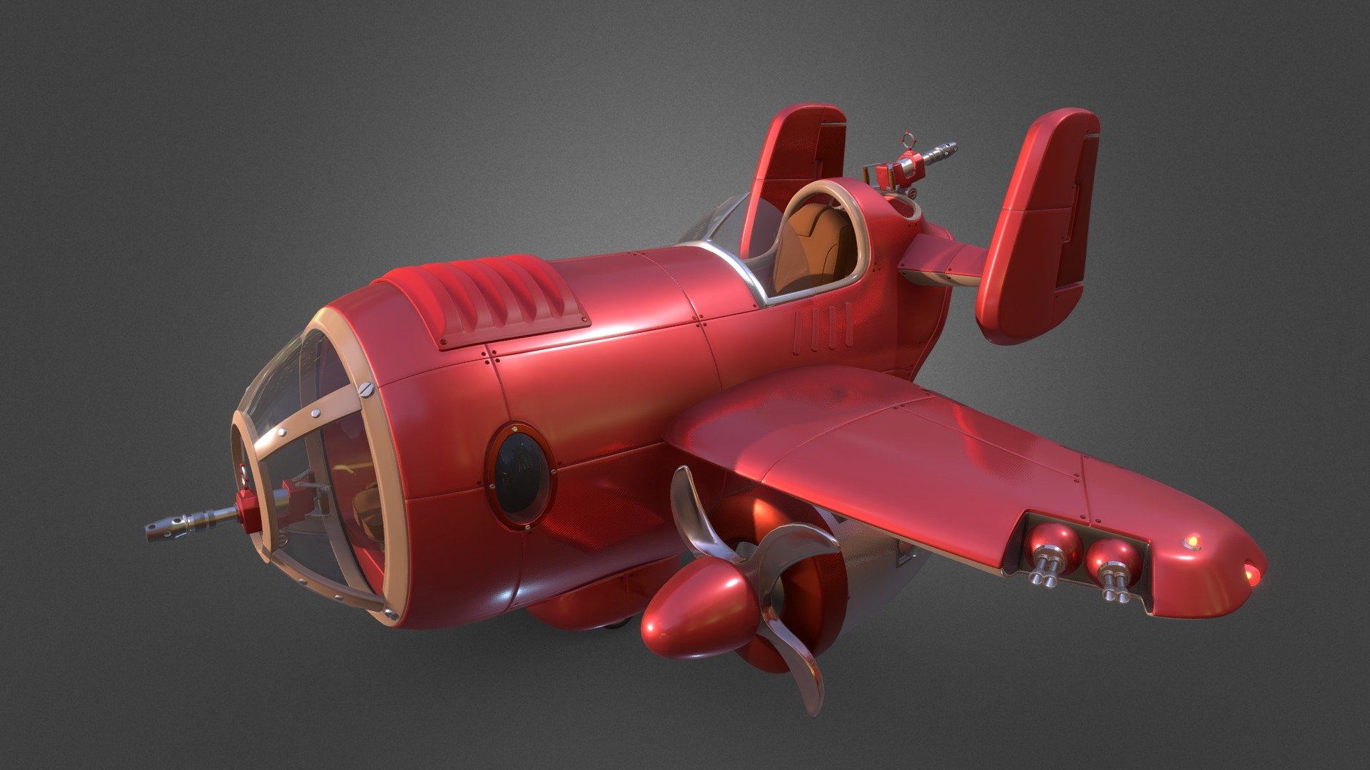 Wyld Rabbits airplane 3d model