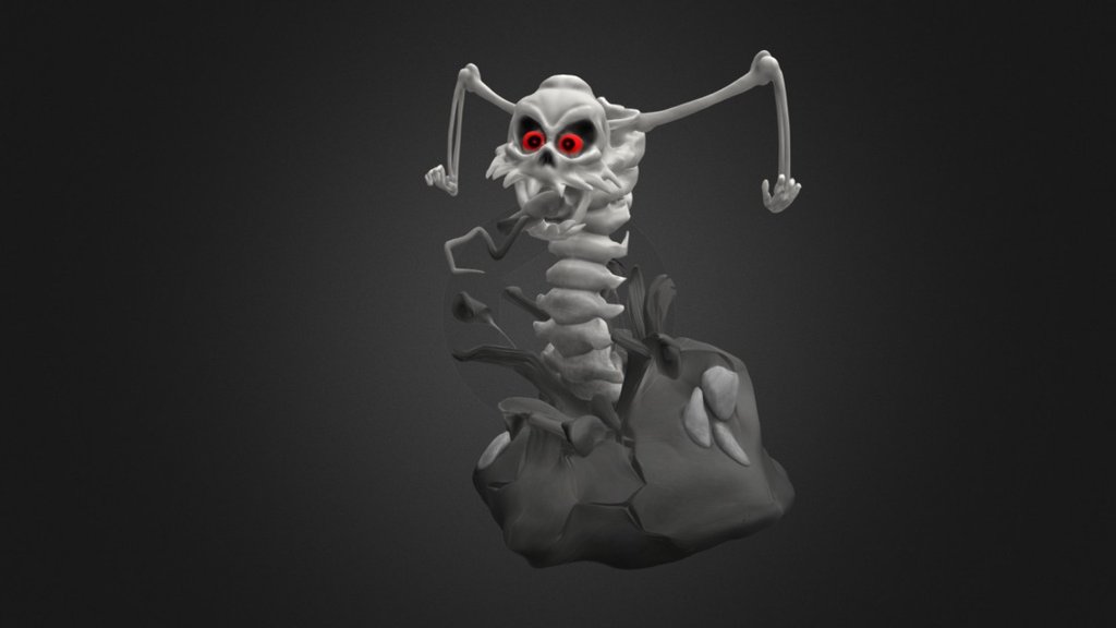 Skeleworm 3d model