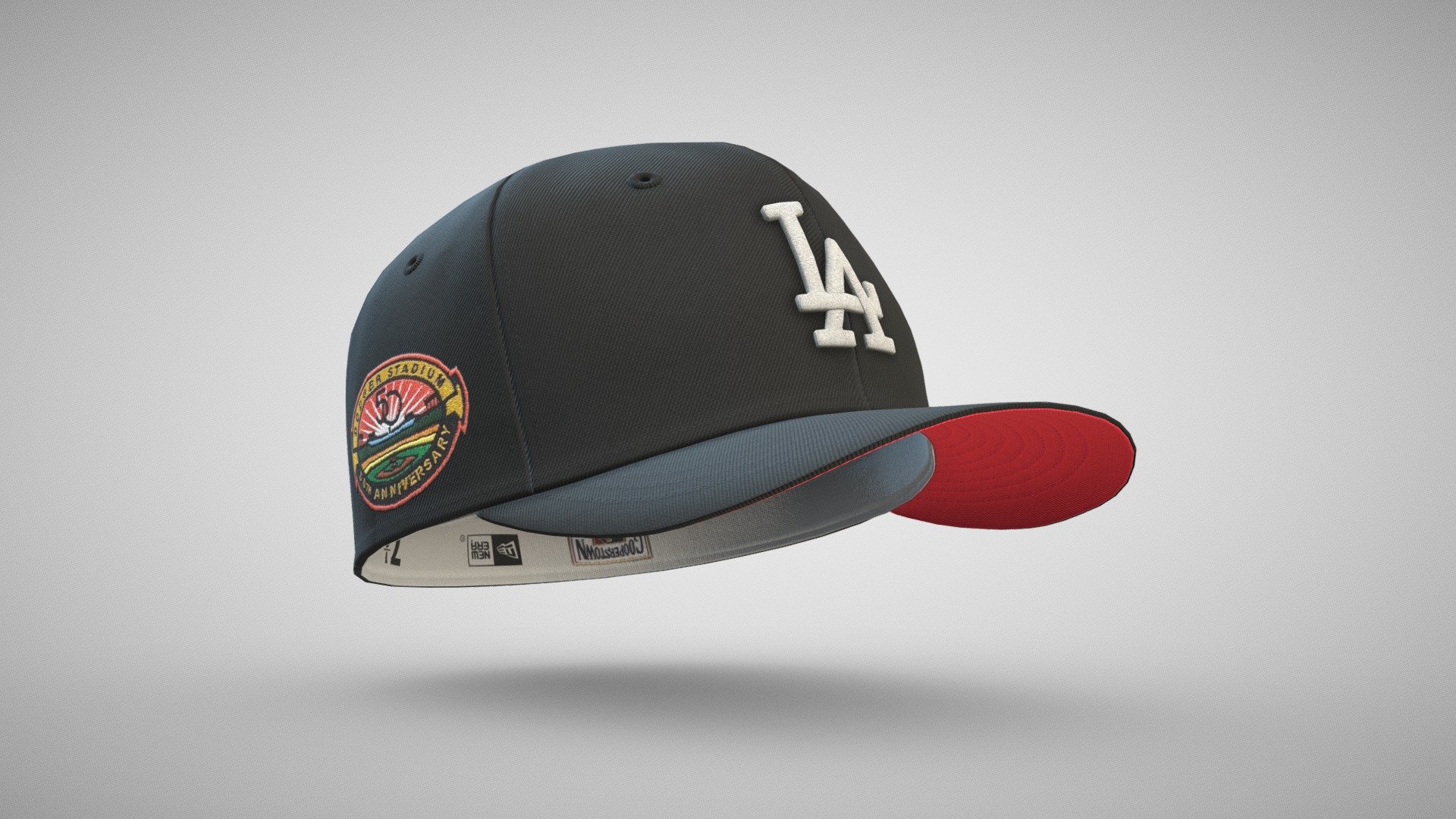 LA DODGERS ANNIVERSARY CAP 3d model