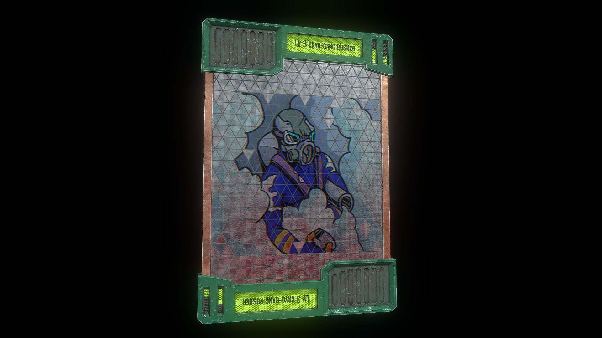 Cyberpunk Card 3d model