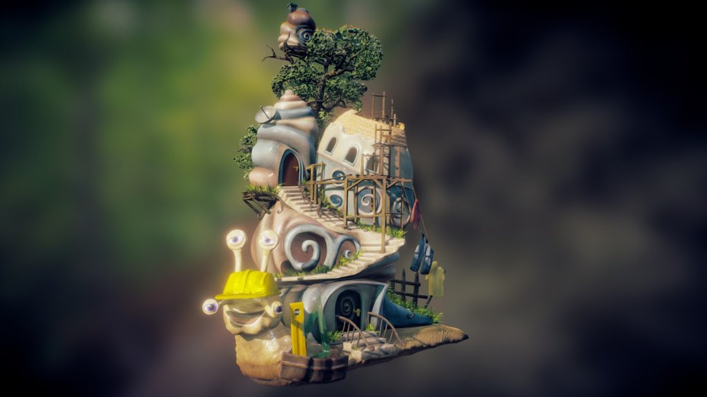 snail "Foureye" builder ("šnek Čtyřočko") 3d model