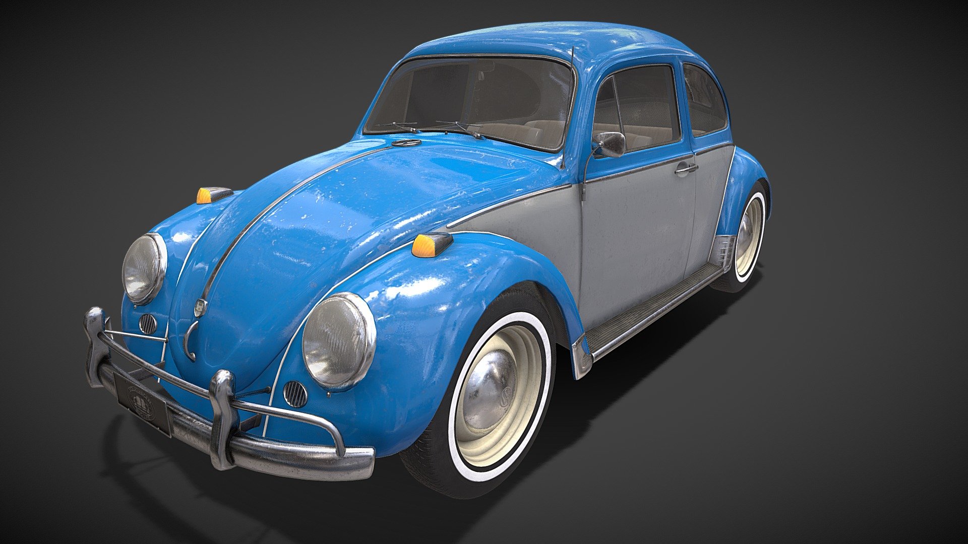 Volkswagen Beetle 1965 3d model