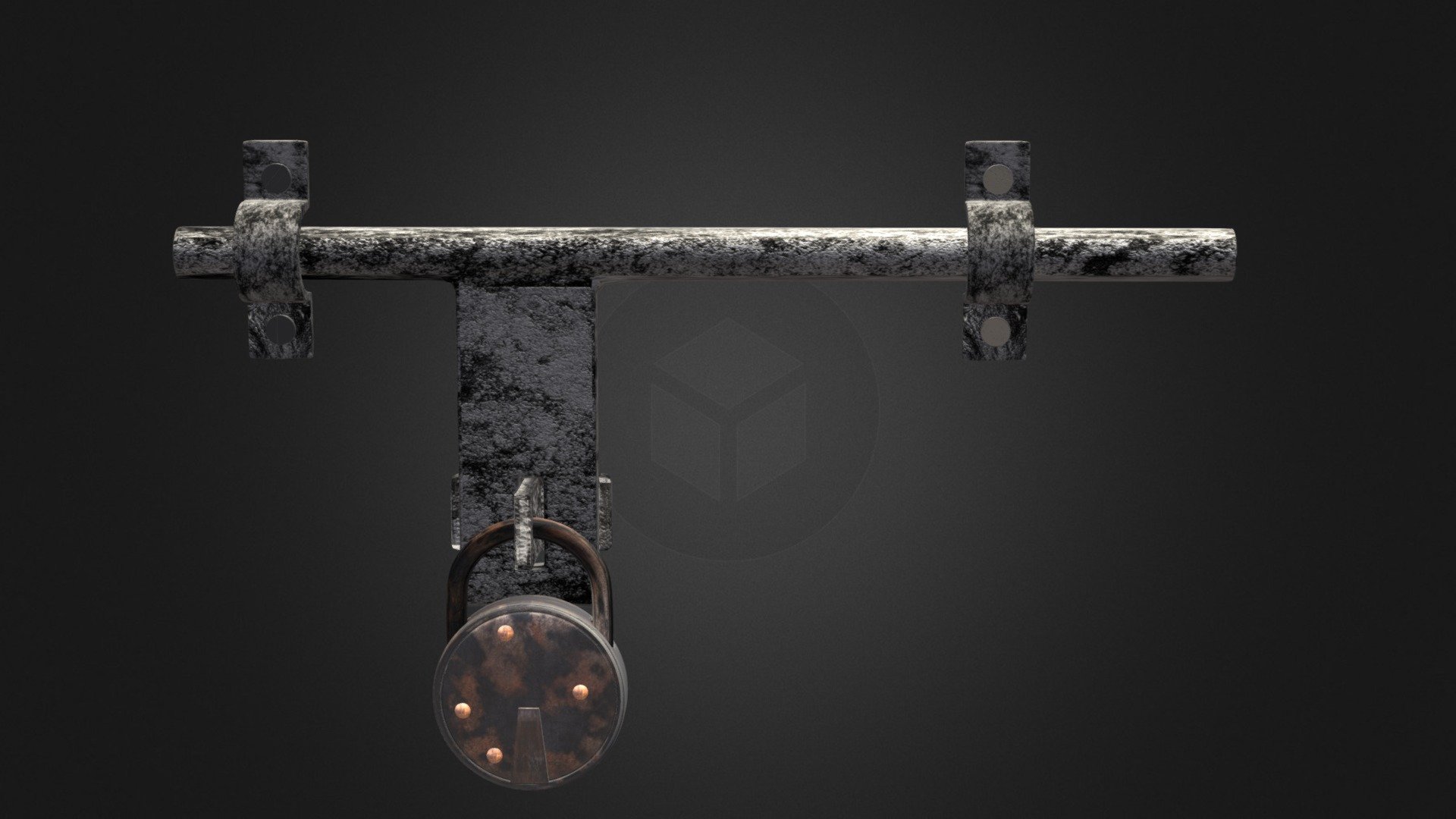 Knob and lock 3d model