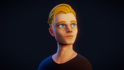 Boy portrait stylized