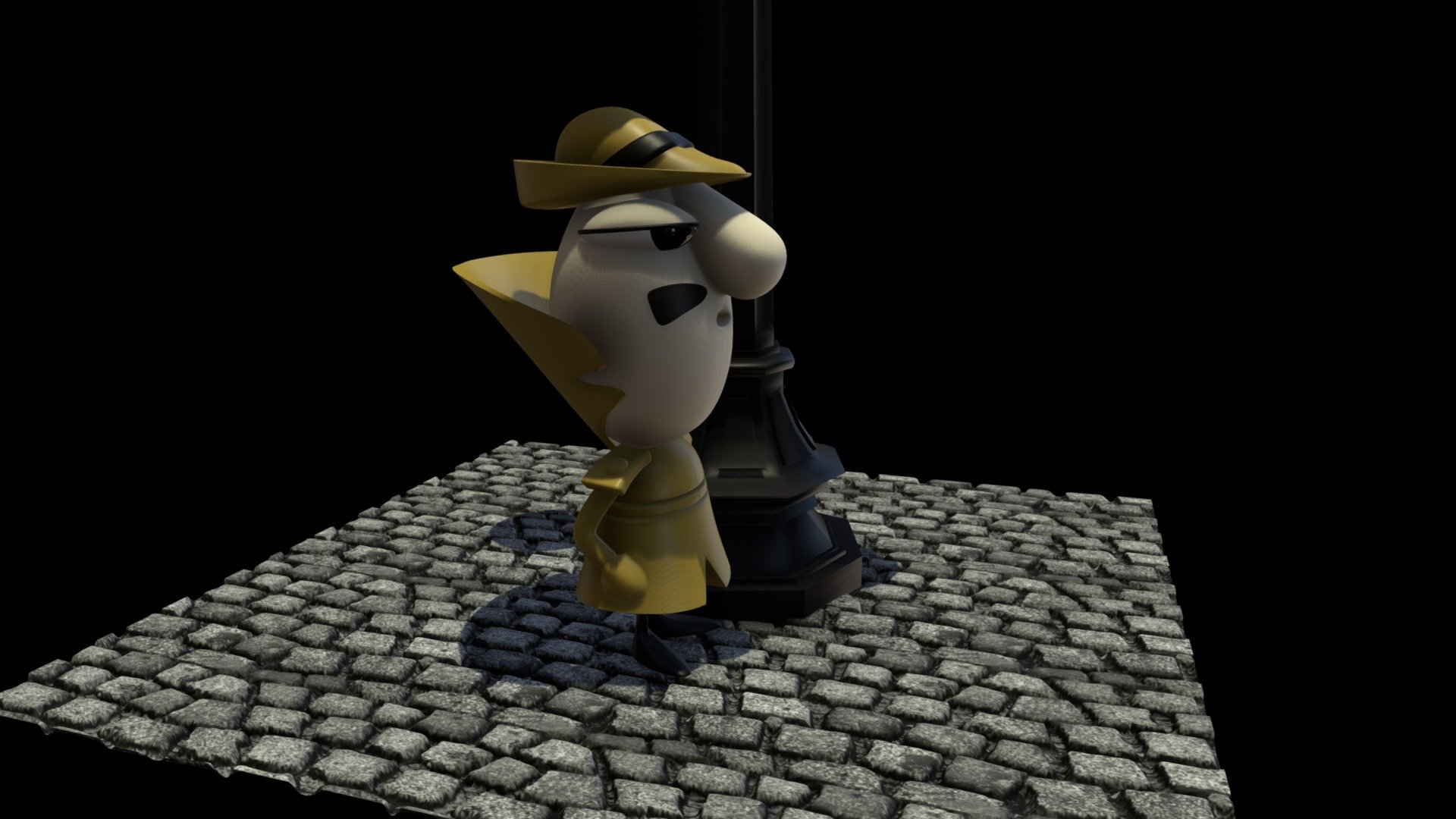 Inspector Closeau The Pink Panter Cartoon 3d model