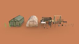 Greenhouse Gardening Tools | Game Assets