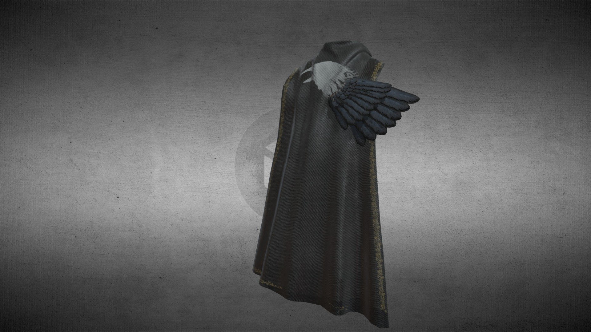 Capa Corvo| Cover| Cloak 3d model