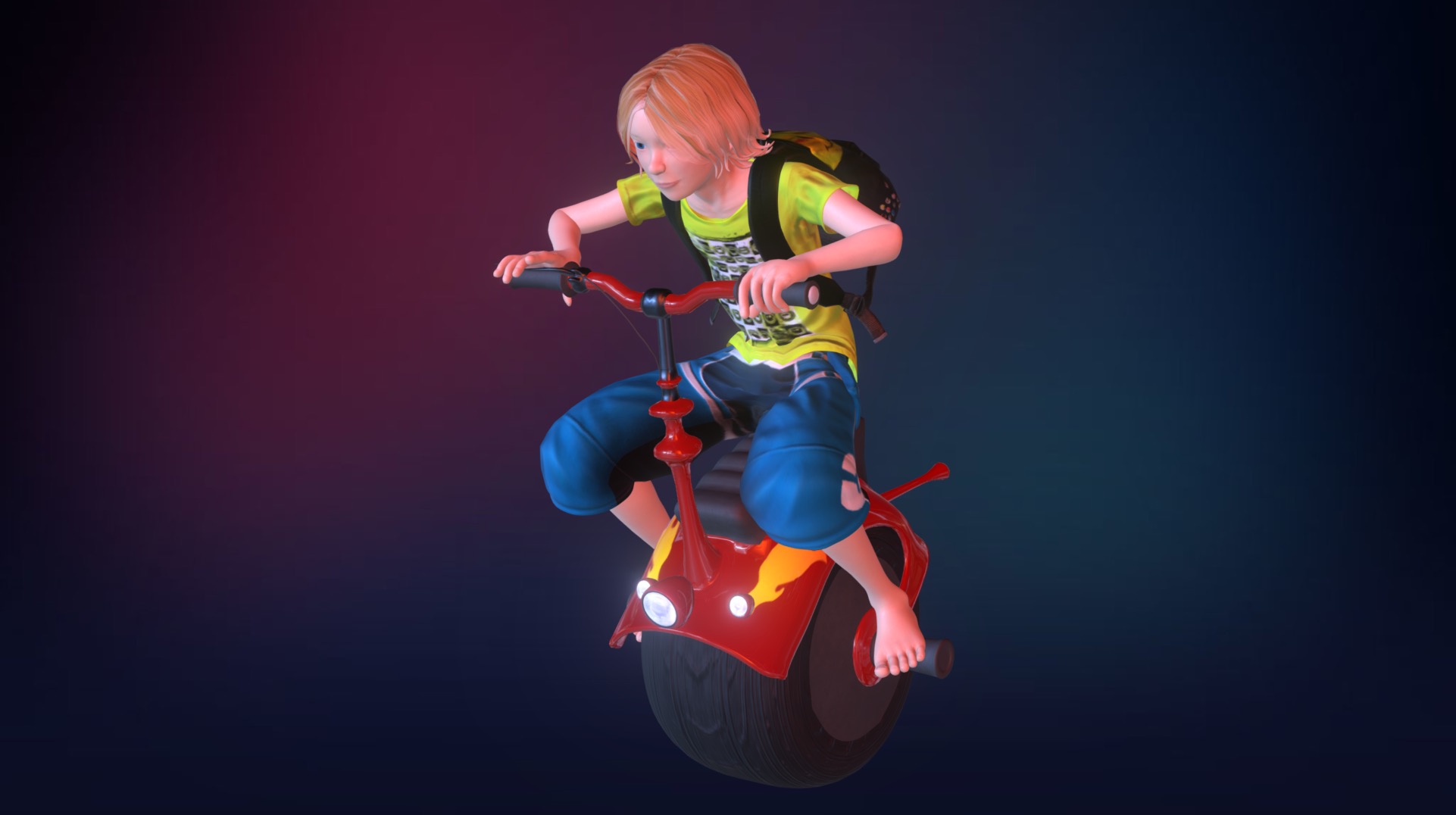 Lokis Mono Bike 3d model