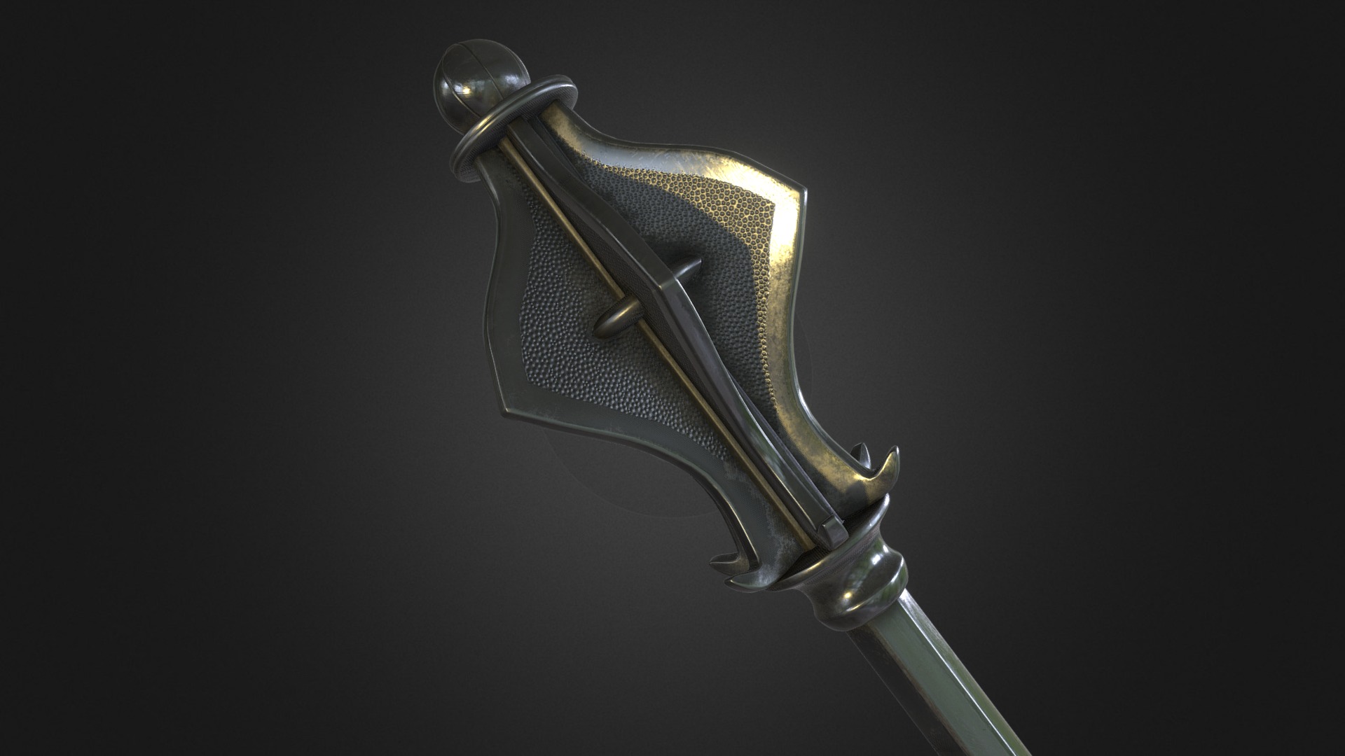 Flanged Mace 3d model