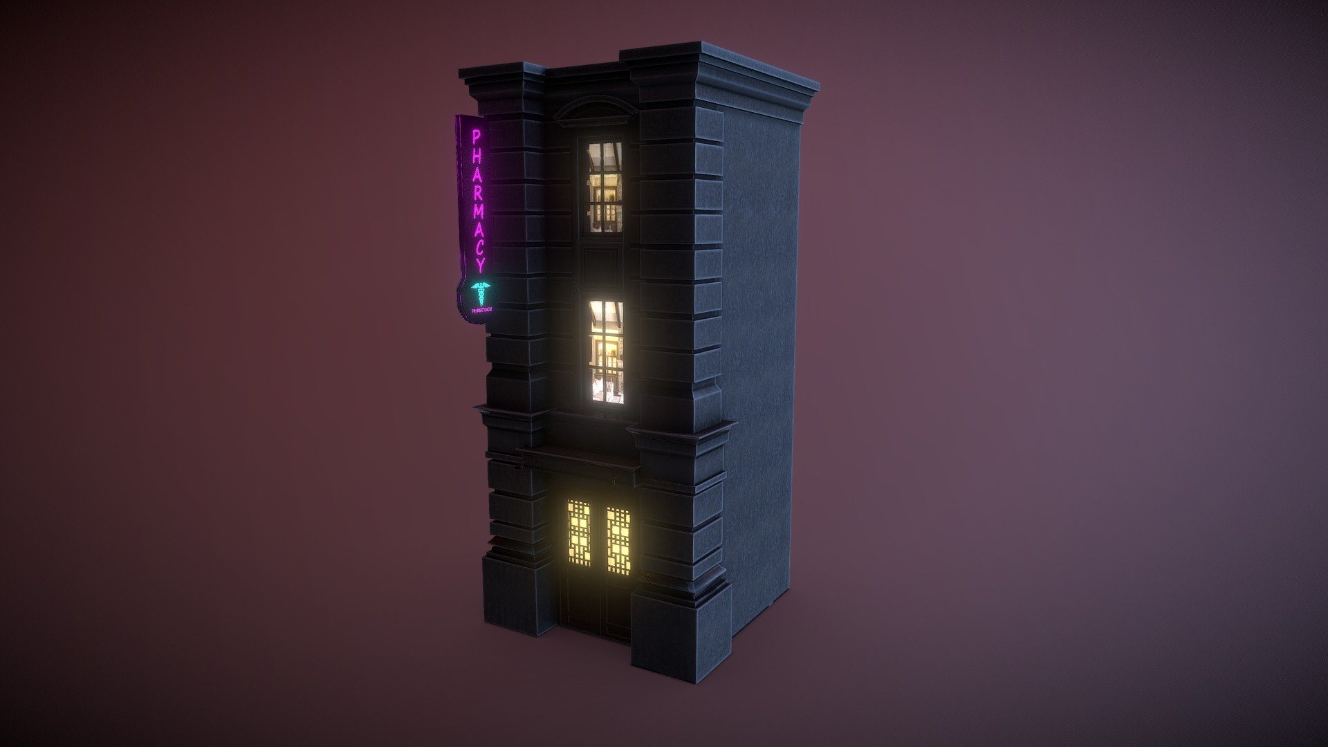 Urban City Building 3d model