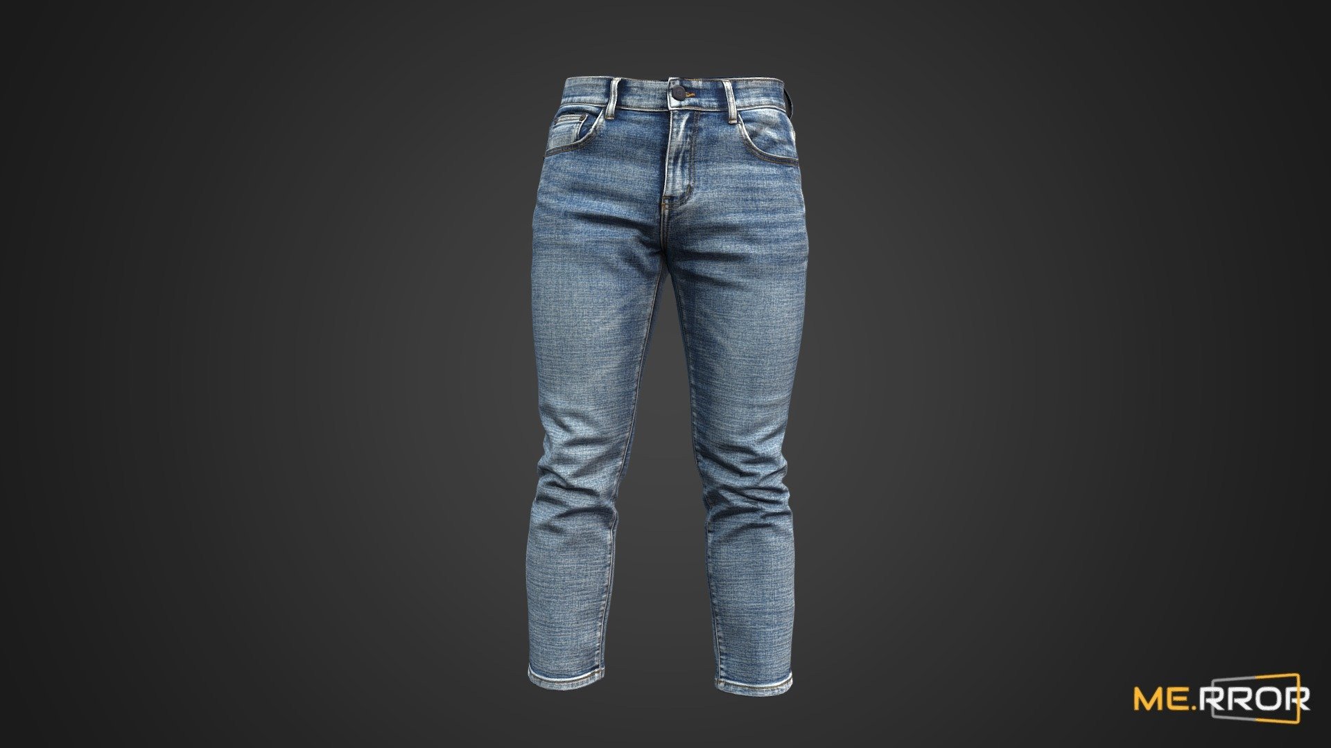 [Game-Ready] Womens Jean Capris 3d model