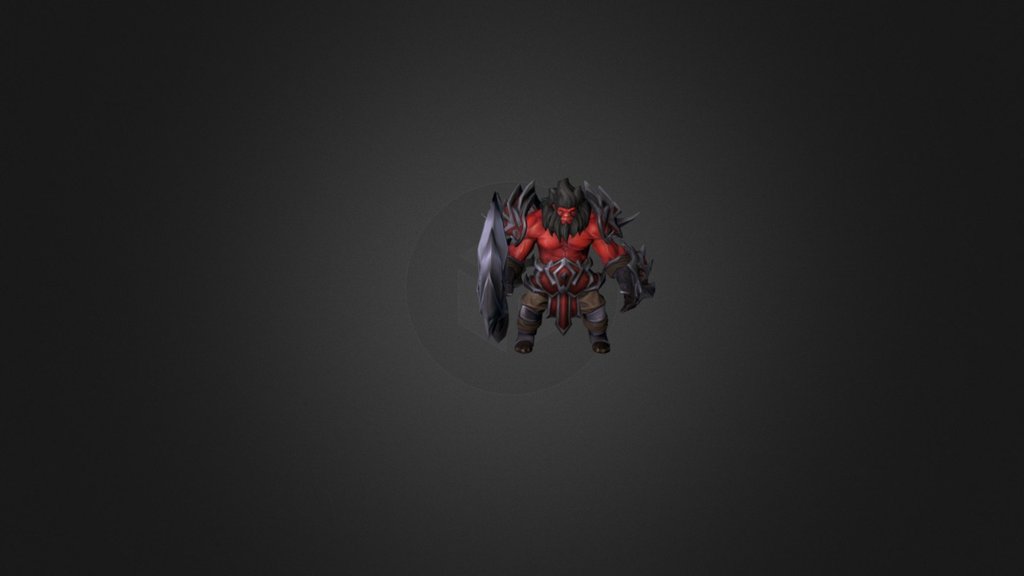 The Furios One Axe set for Dota 2 3d model