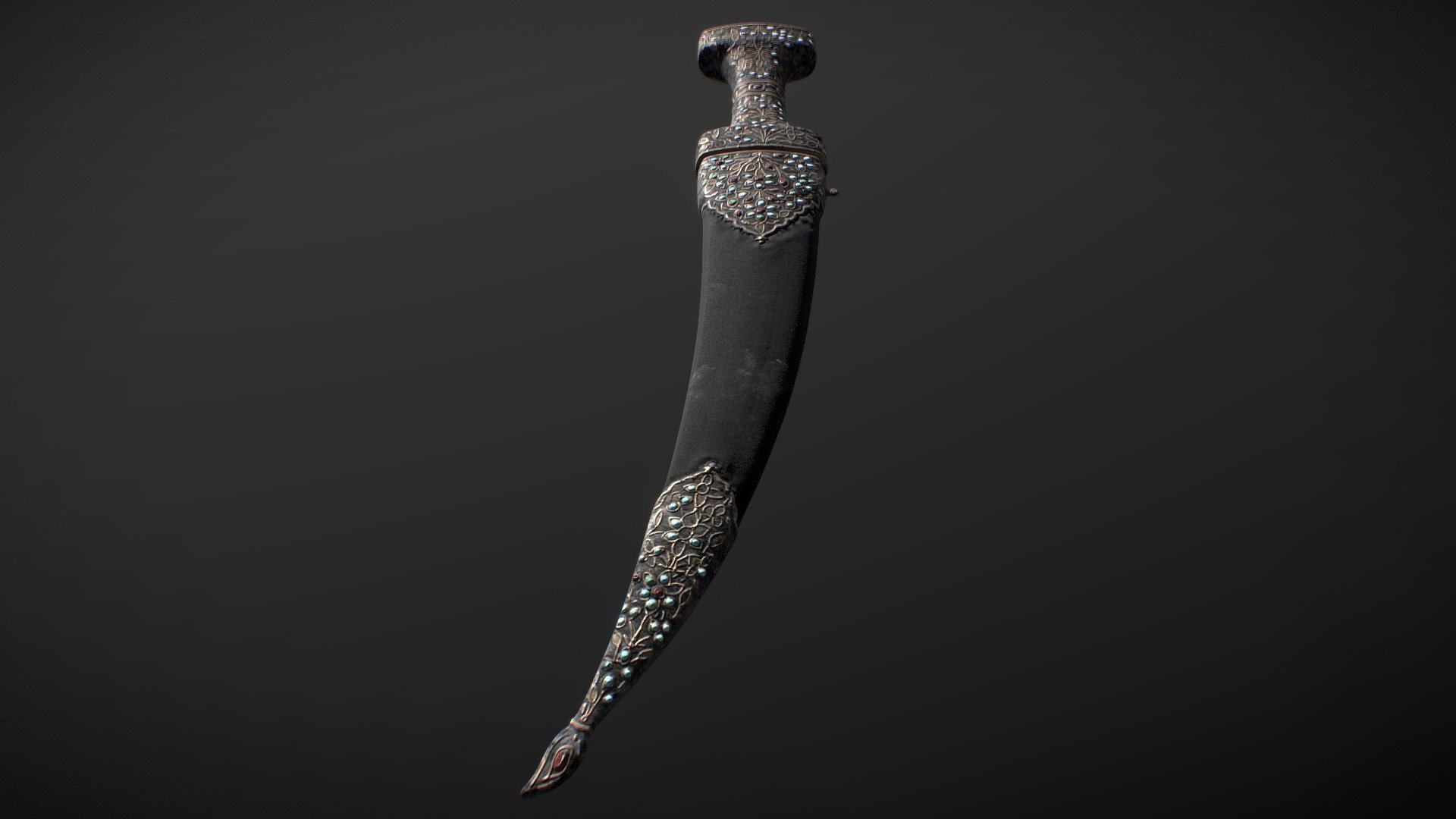 Ancient Indian Dagger 3d model