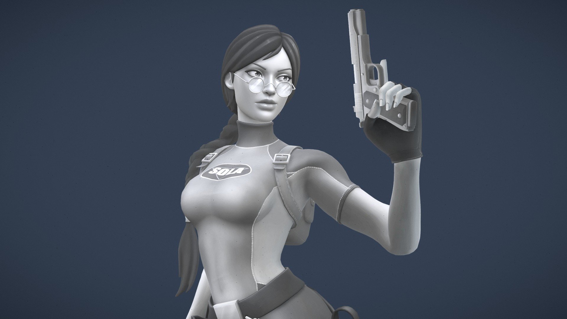 Lara Croft 3d model