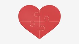 Jigsaw puzzle heart 01