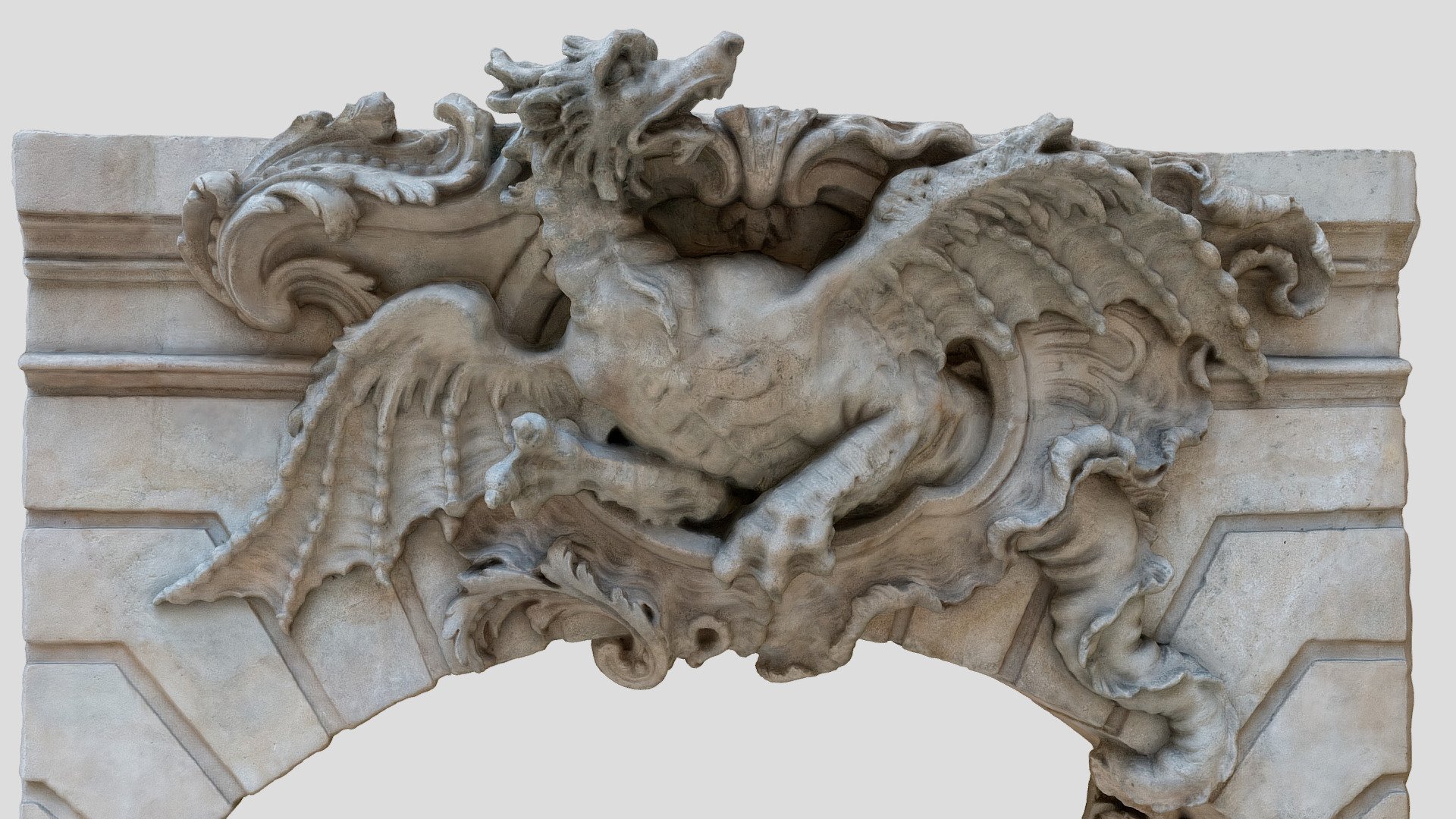 Stone Dragon 3d model