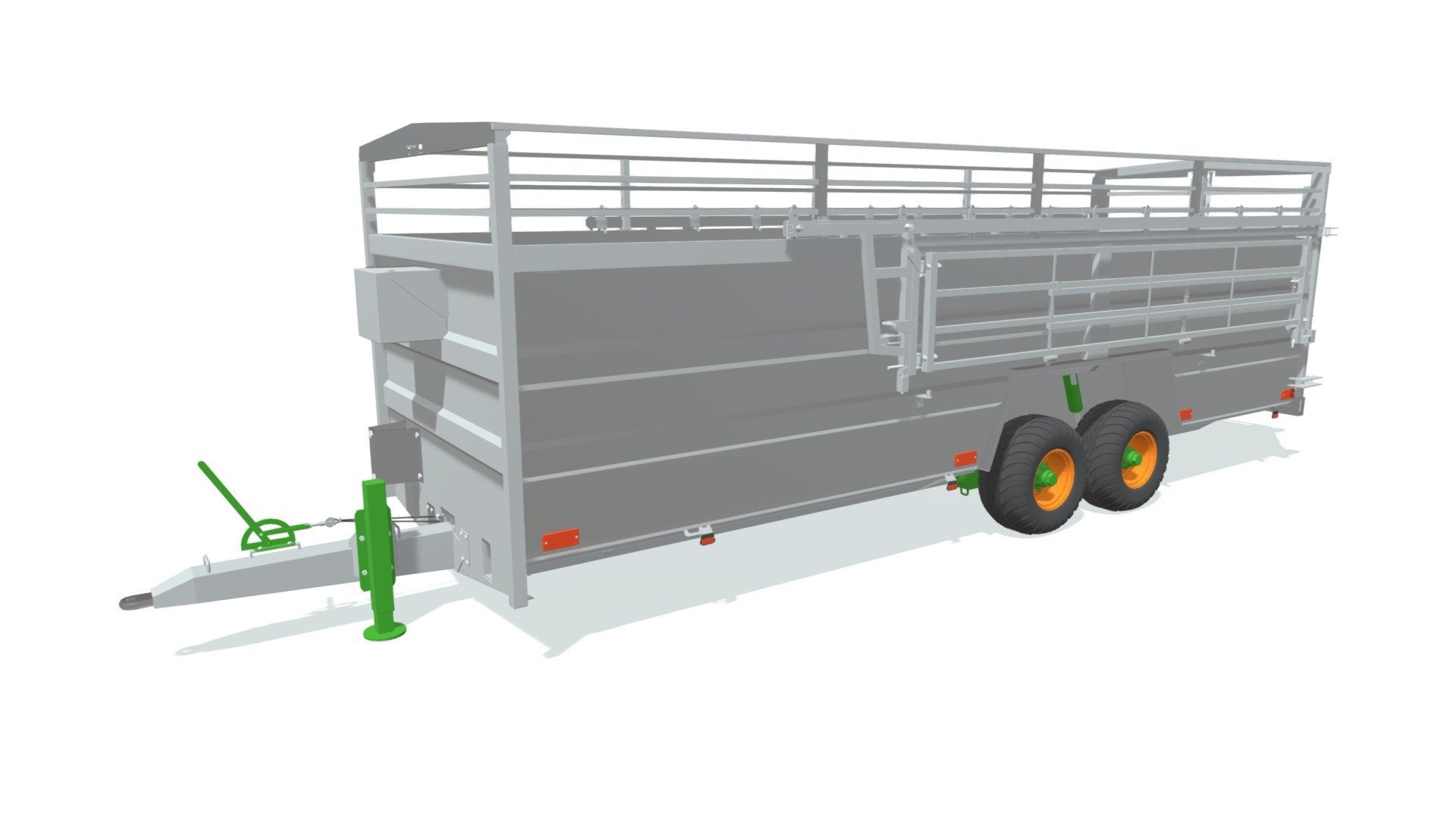 Animal Transport Trailer 3d model