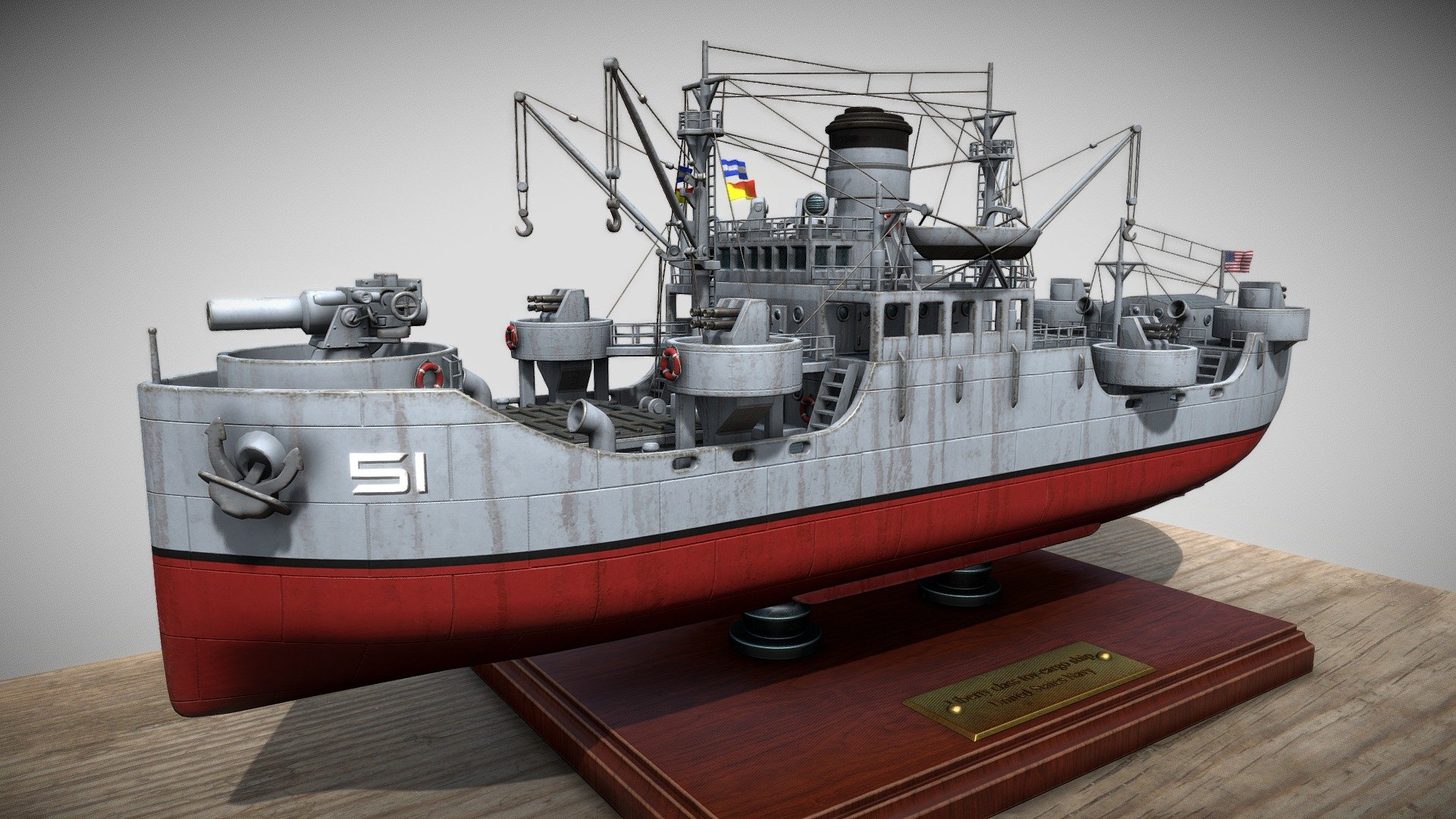 TOY Cargo_Ship class Liberty 3d model