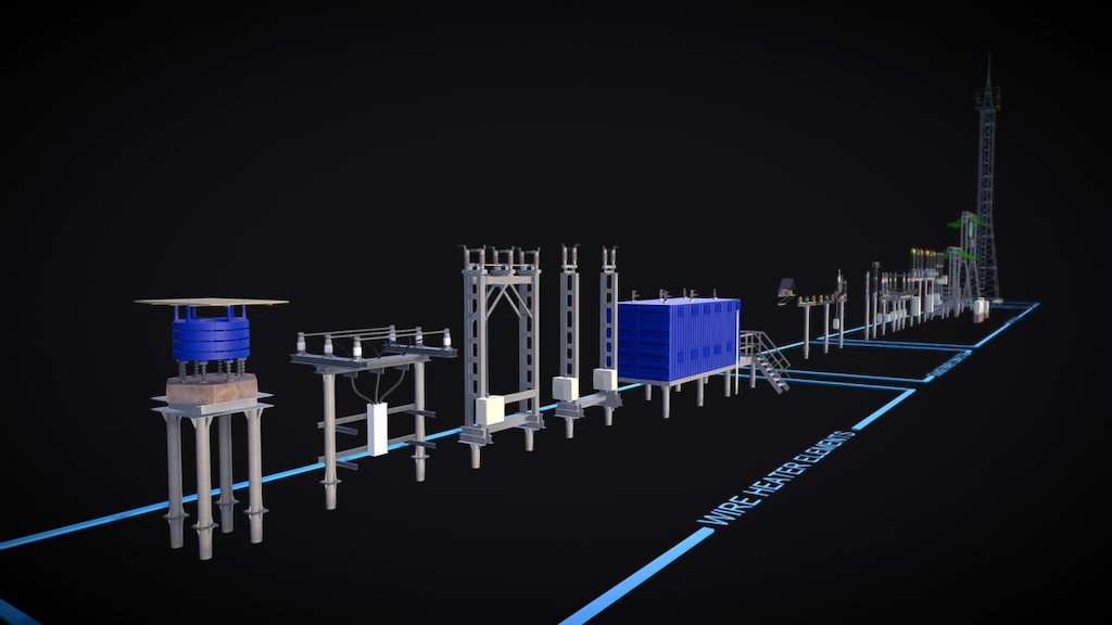 Substation 3d model